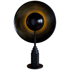Metropolis Noir, Brass Limited Edition Table Lamp by Jan Garncarek