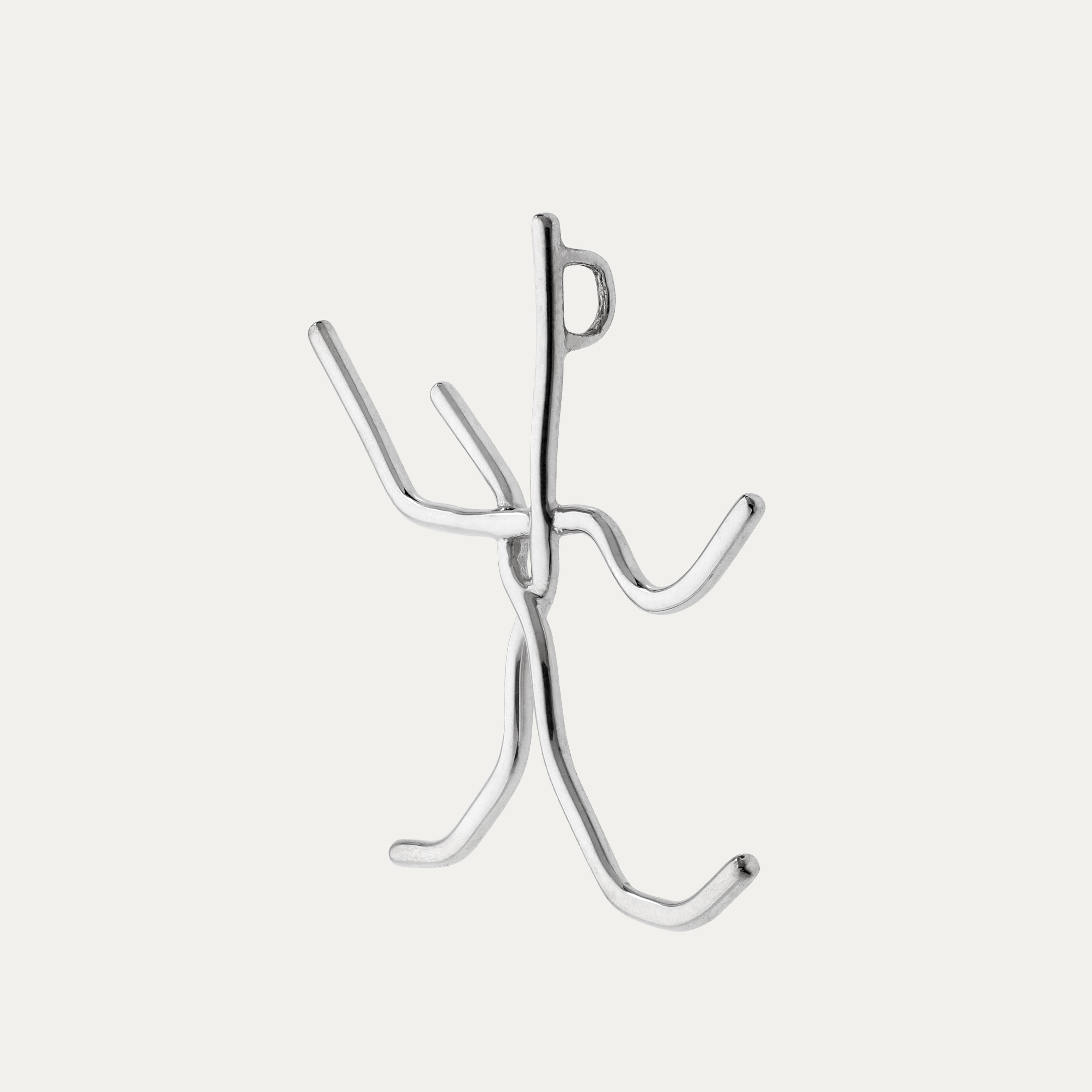 Set Metropolis Ciondolo minimalista e orecchini a leva in argento 925 in vendita 1