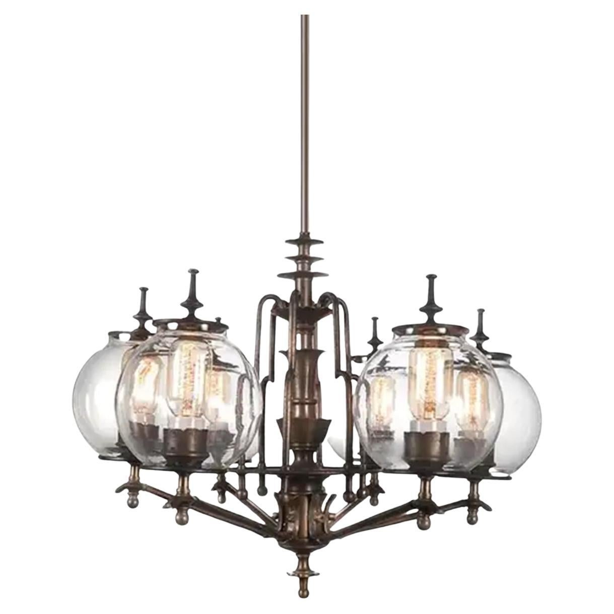 Araña Art Decó estilo Metrópolis en venta