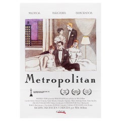 Metropolitan 1990 Spanish B1 Film Poster