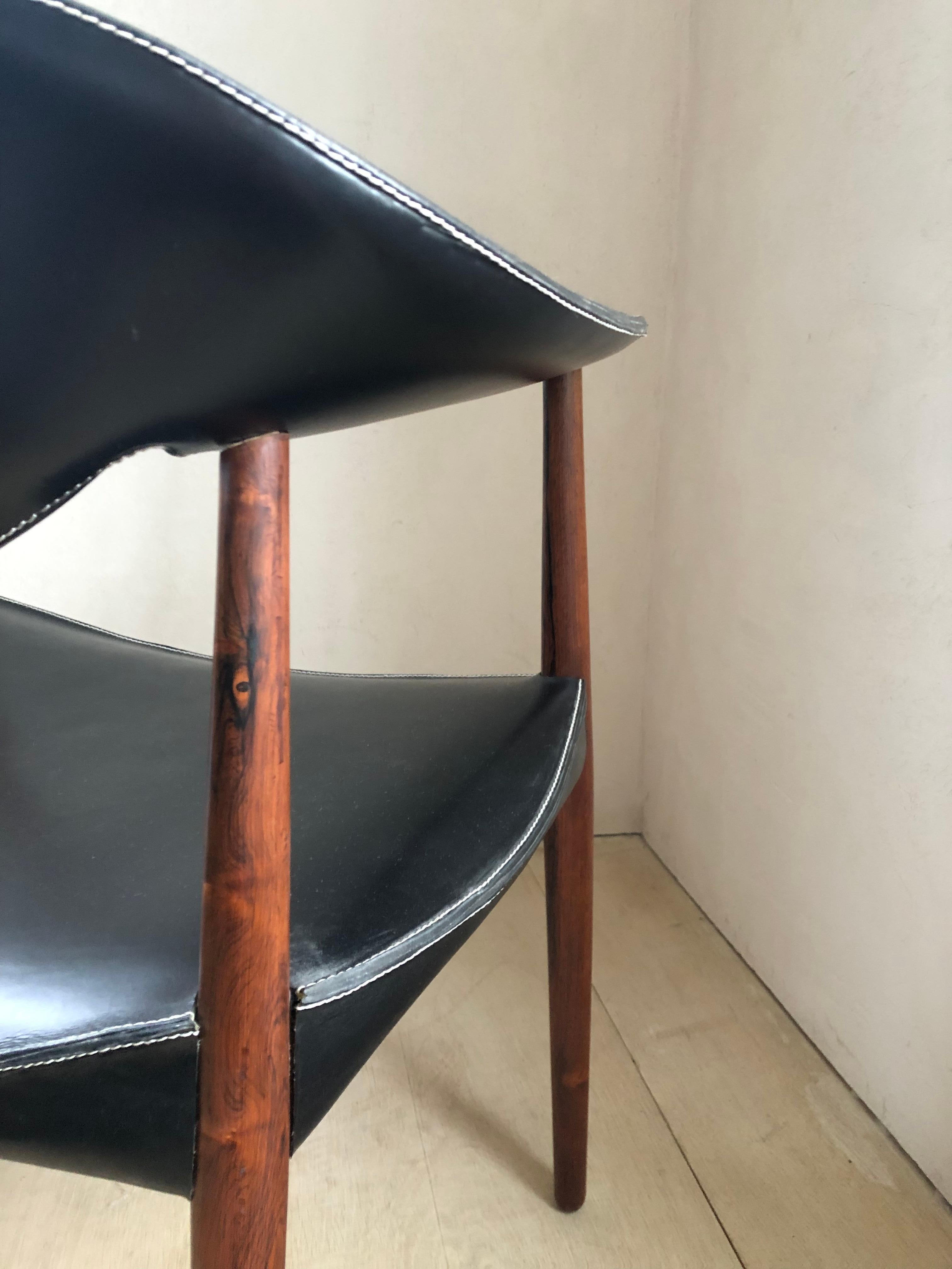 Metropolitan Chair by Ejnar Larsen and Aksel Bender Madsen, circa 1960 For Sale 3