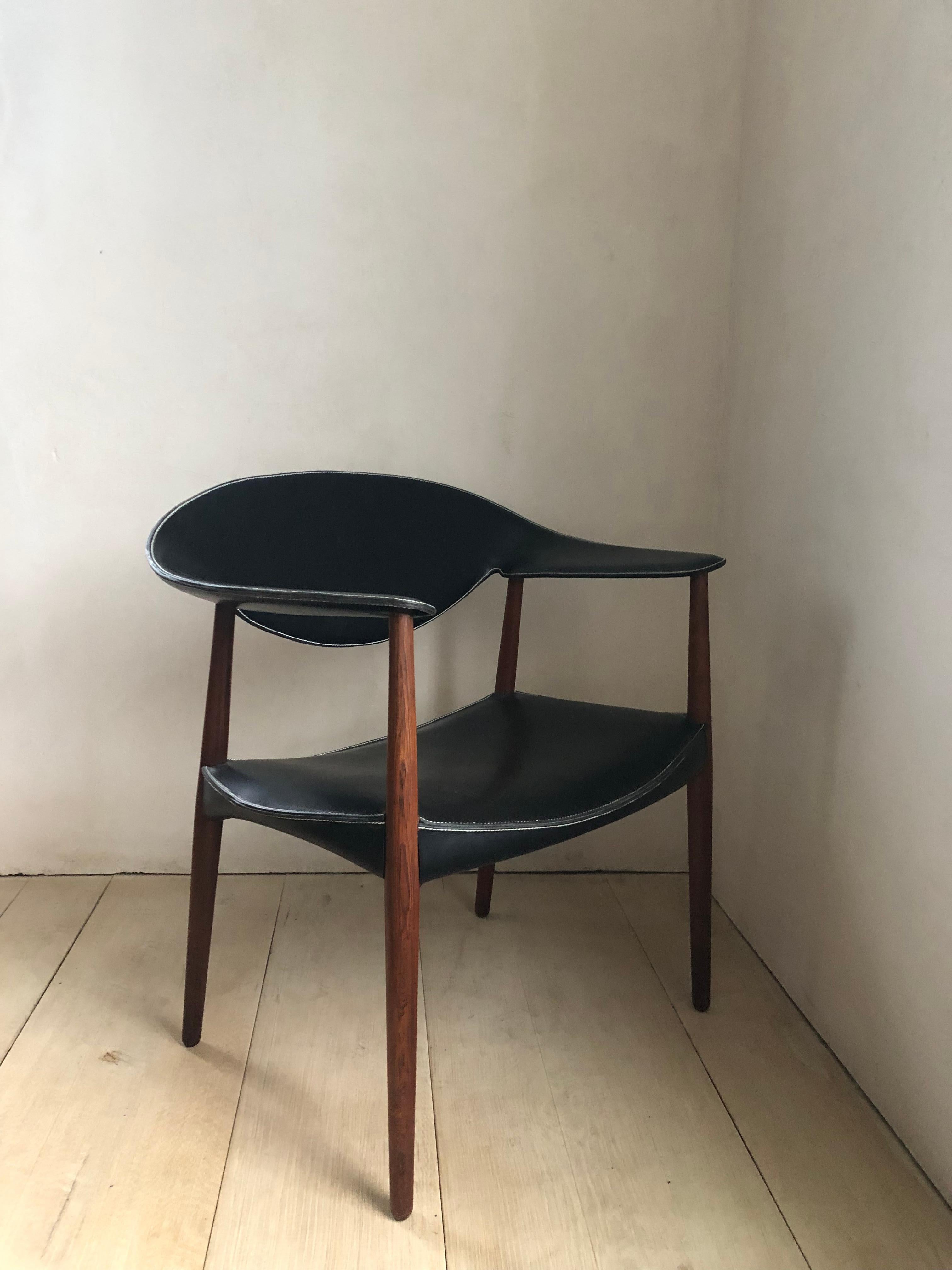 Metropolitan Chair by Ejnar Larsen and Aksel Bender Madsen, circa 1960 For Sale 4
