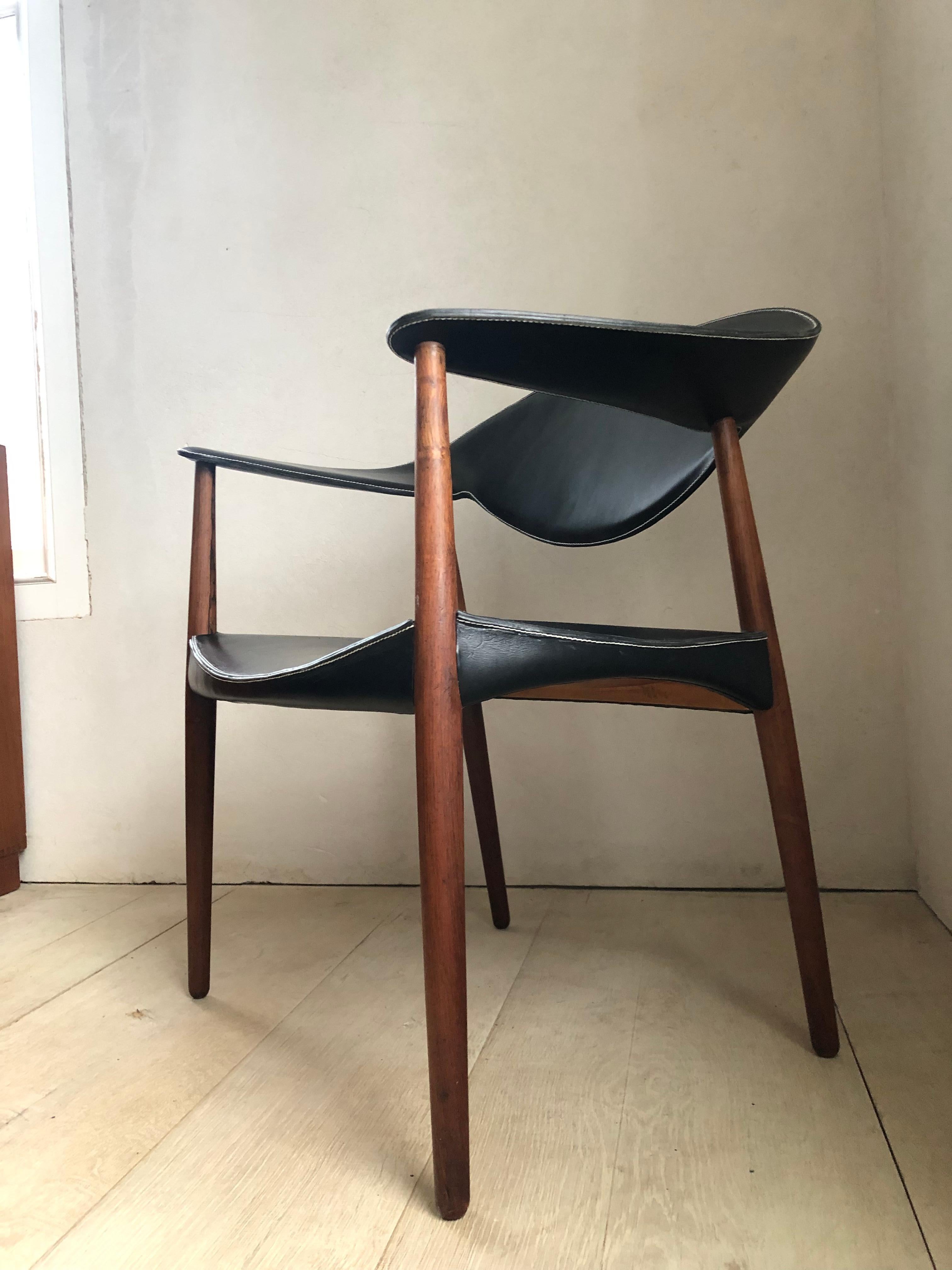 Metropolitan-Stuhl von Ejnar Larsen und Aksel Bender Madsen, um 1960 (Skandinavische Moderne) im Angebot