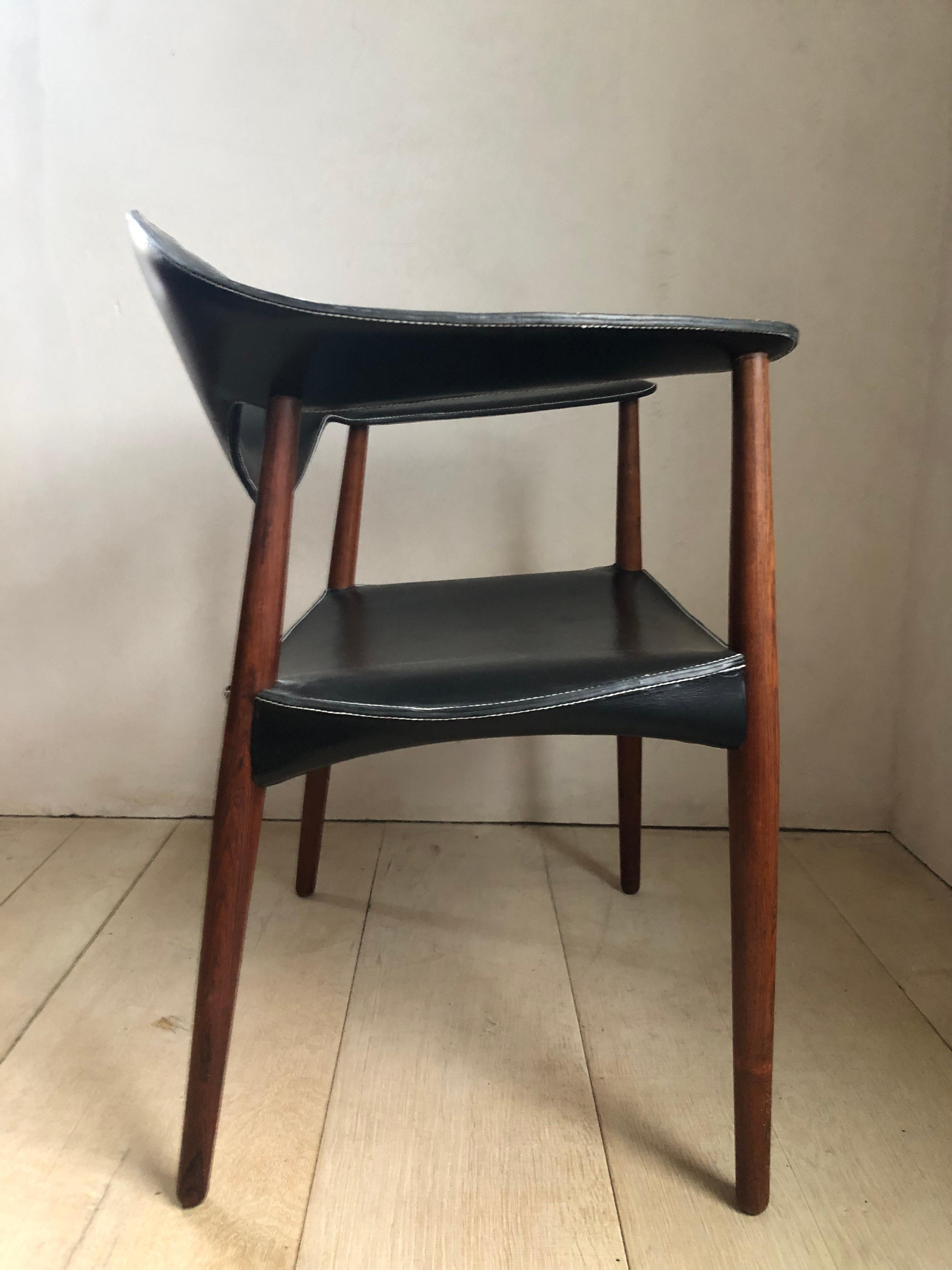 Metropolitan Chair by Ejnar Larsen and Aksel Bender Madsen, circa 1960 For Sale 1