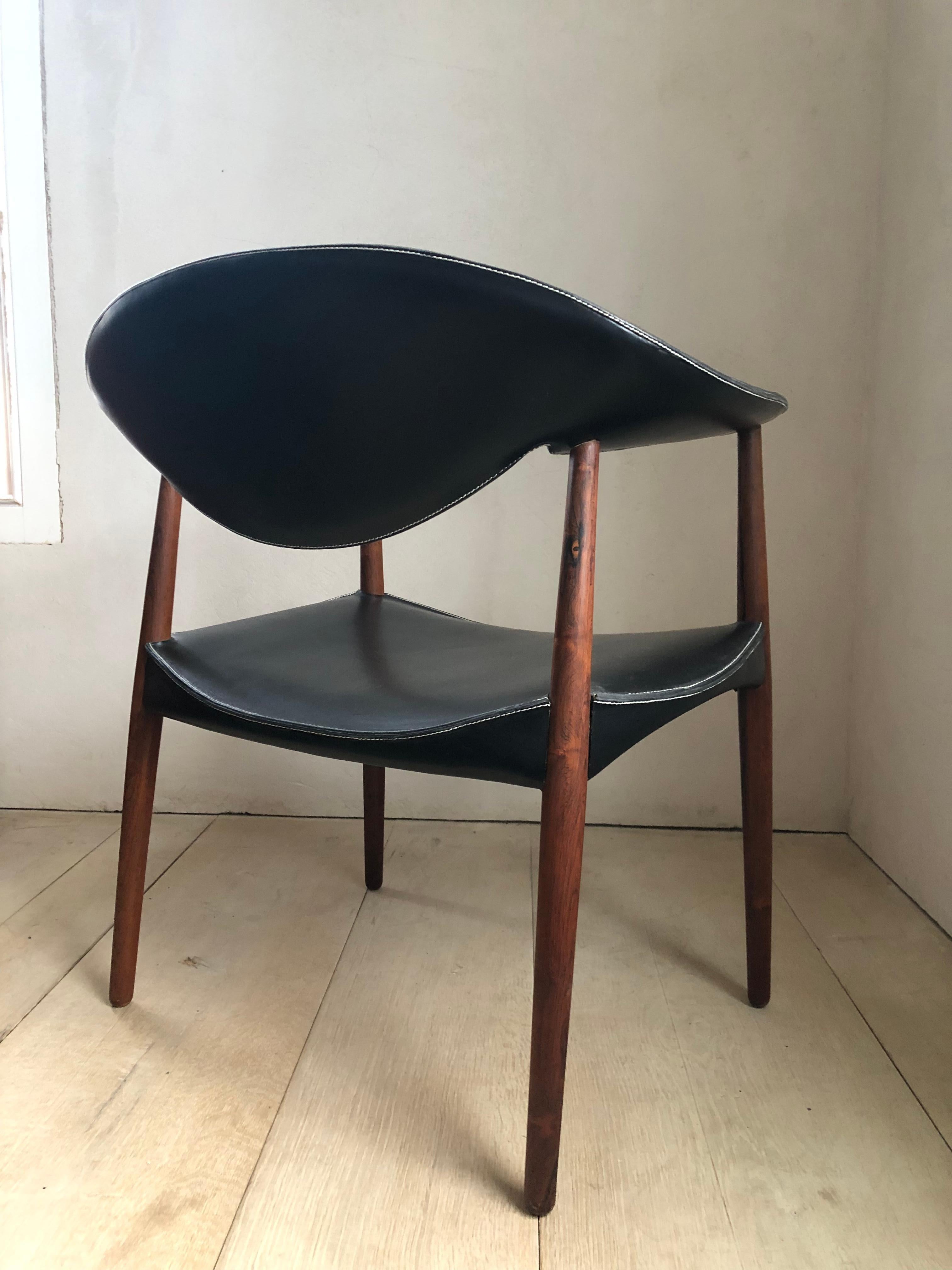 Metropolitan Chair by Ejnar Larsen and Aksel Bender Madsen, circa 1960 For Sale 2