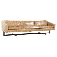 Vintage Metropolitan Mid Century Bronze Base Sofa