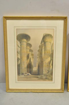 Metropolitan Museum of Art David Roberts Roman Framed Lithograph Prints - 3 Pcs