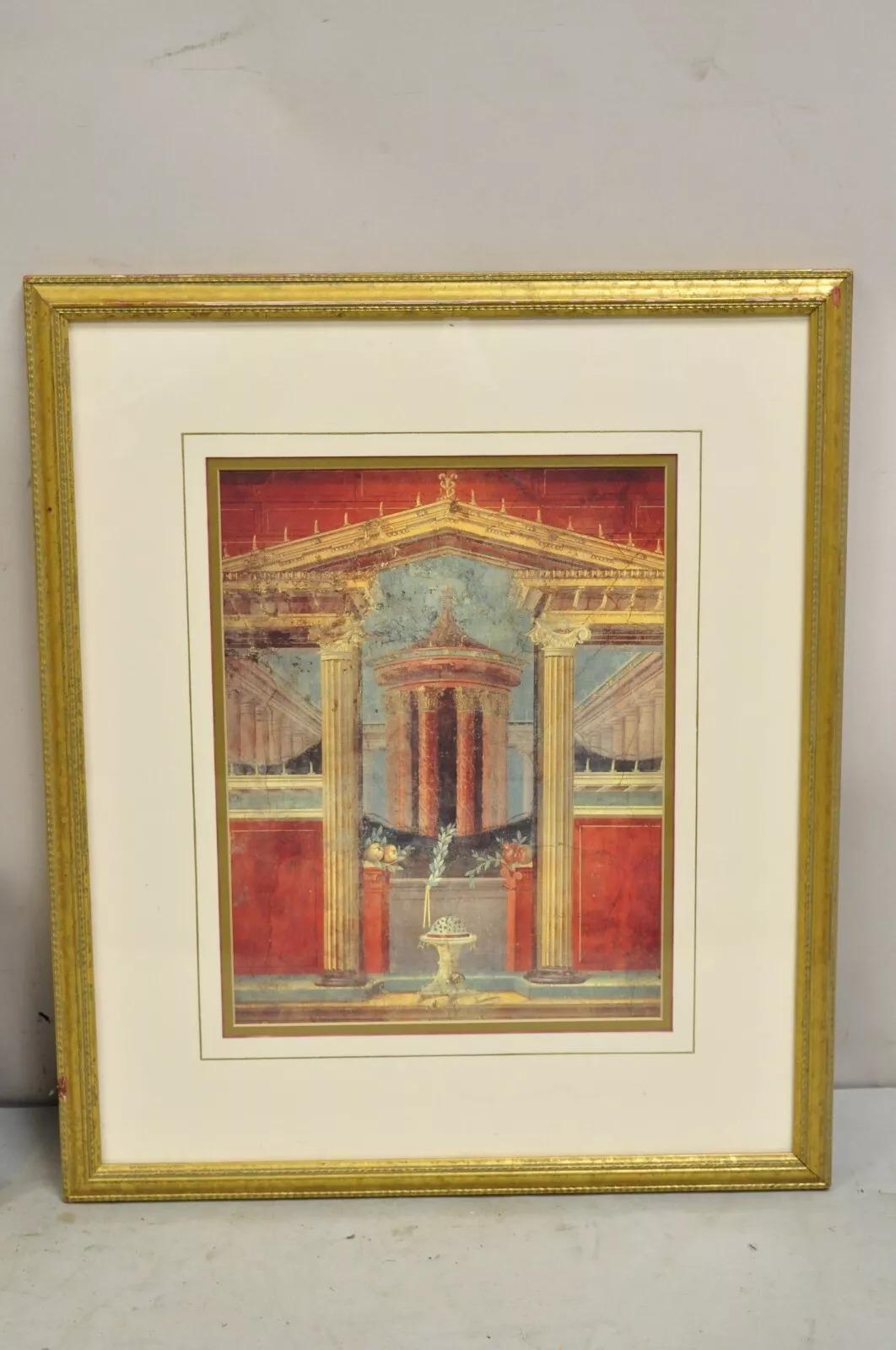 Museo Metropolitano de Arte David Roberts Roman Litografía enmarcada - 3 unidades siglo XX en venta