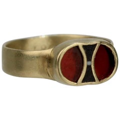 Metropolitan Museum of Art MMA 18K Gold & Cloisonné Enamel Byzantine Style Ring