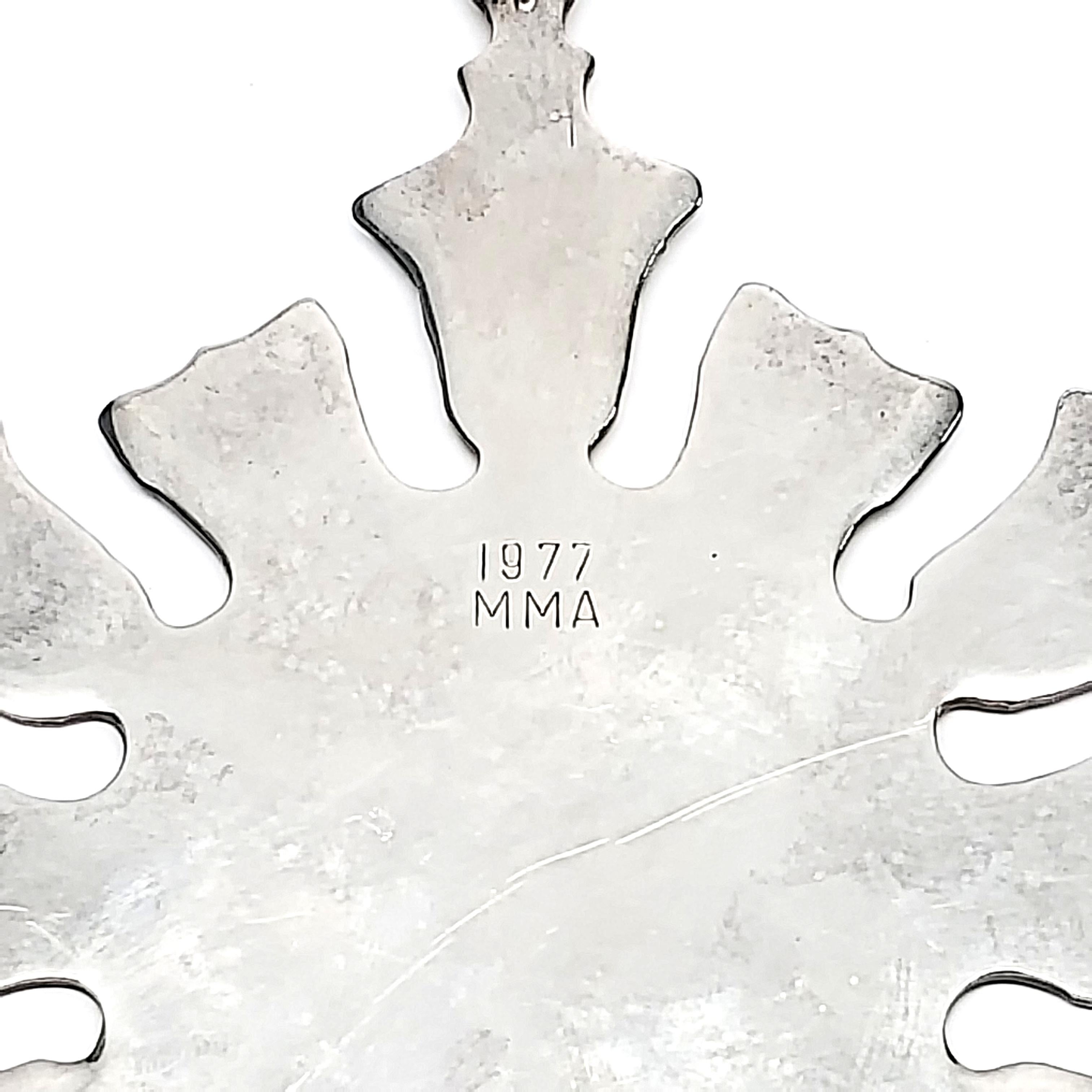 moma snowflake ornament