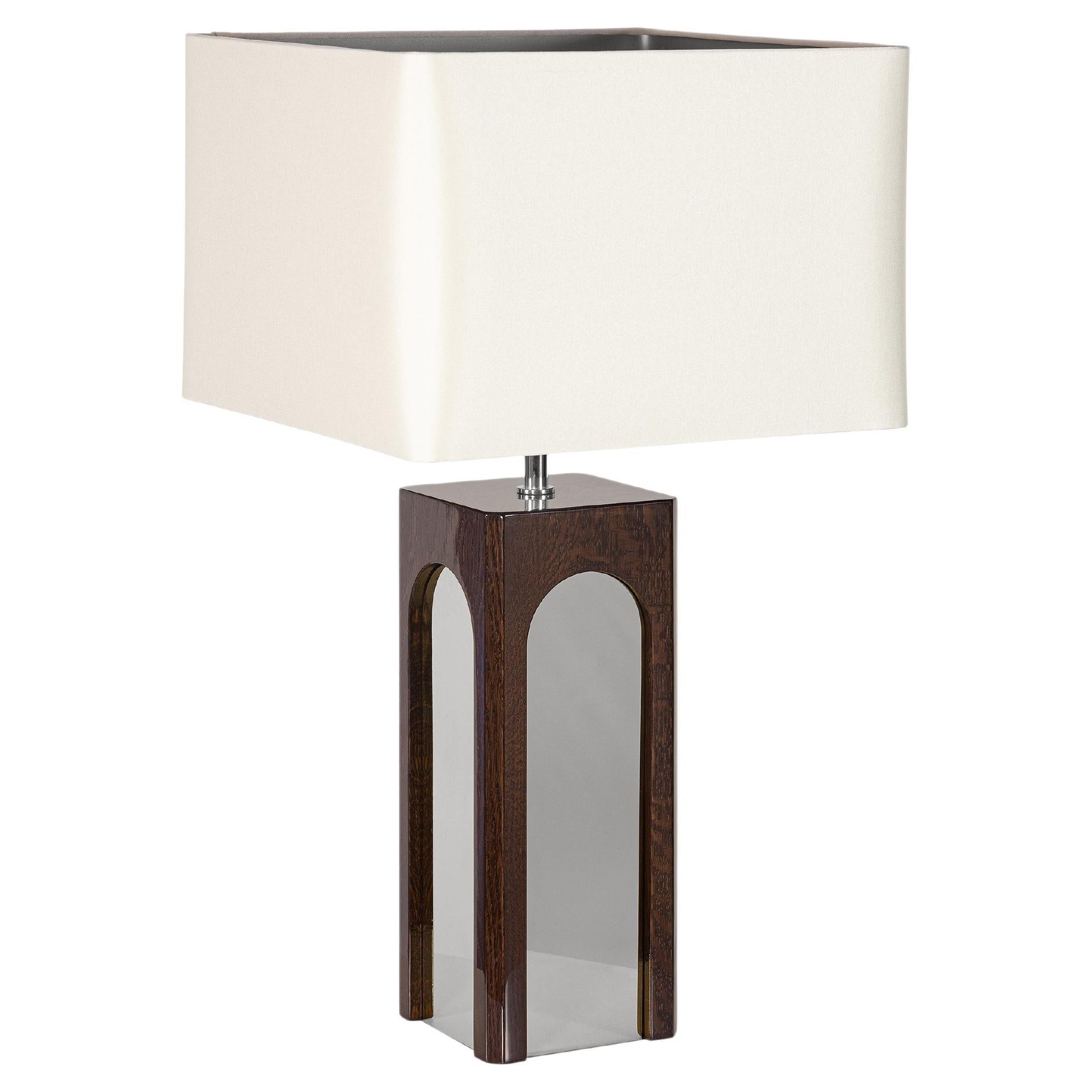 Lampe de table Metropolitan en chêne par InsidherLand