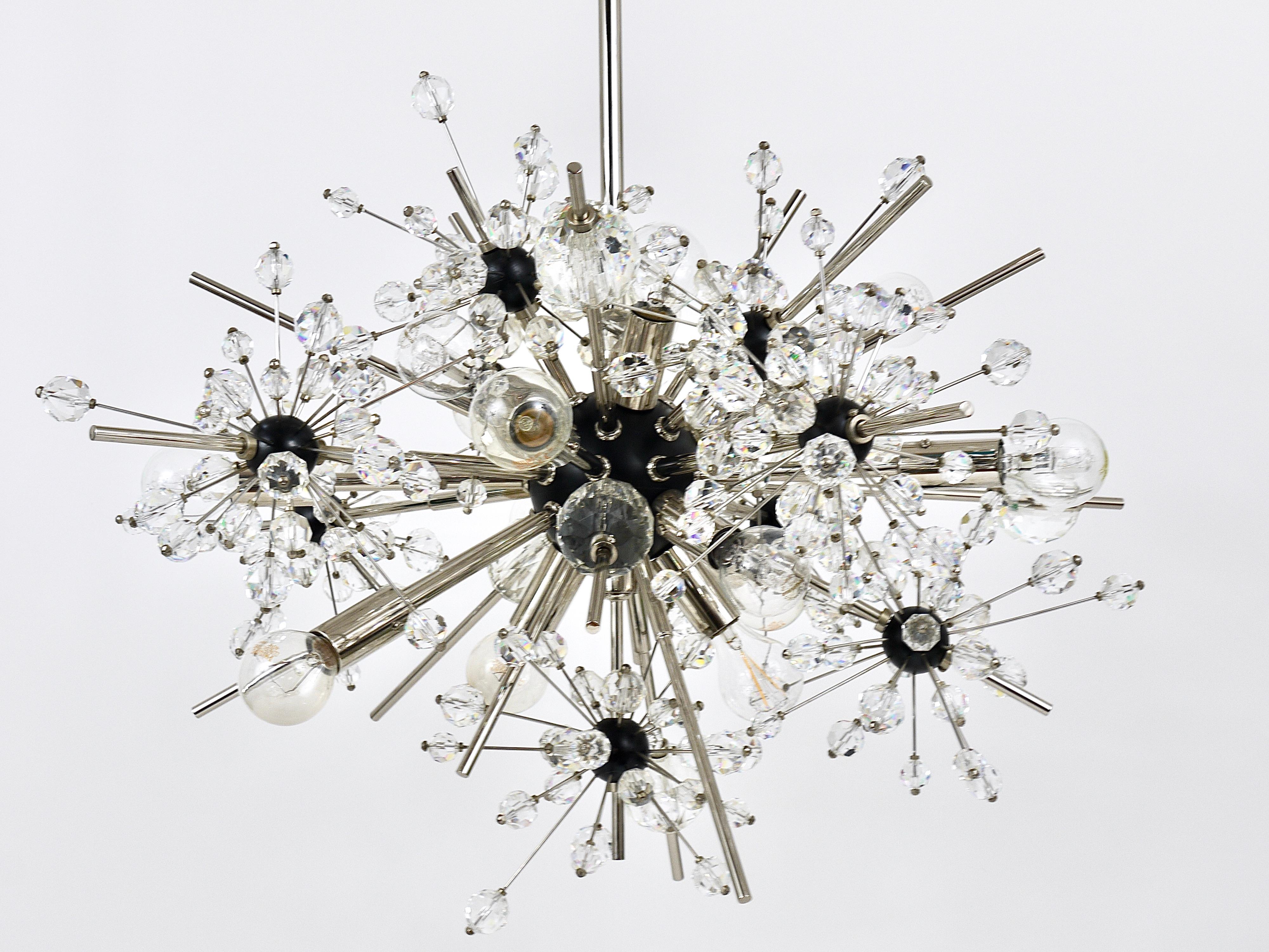 Metropolitan Opera Crystal Sputnik Chandelier, Hans Harald Rath, Lobmeyr Vienna 1