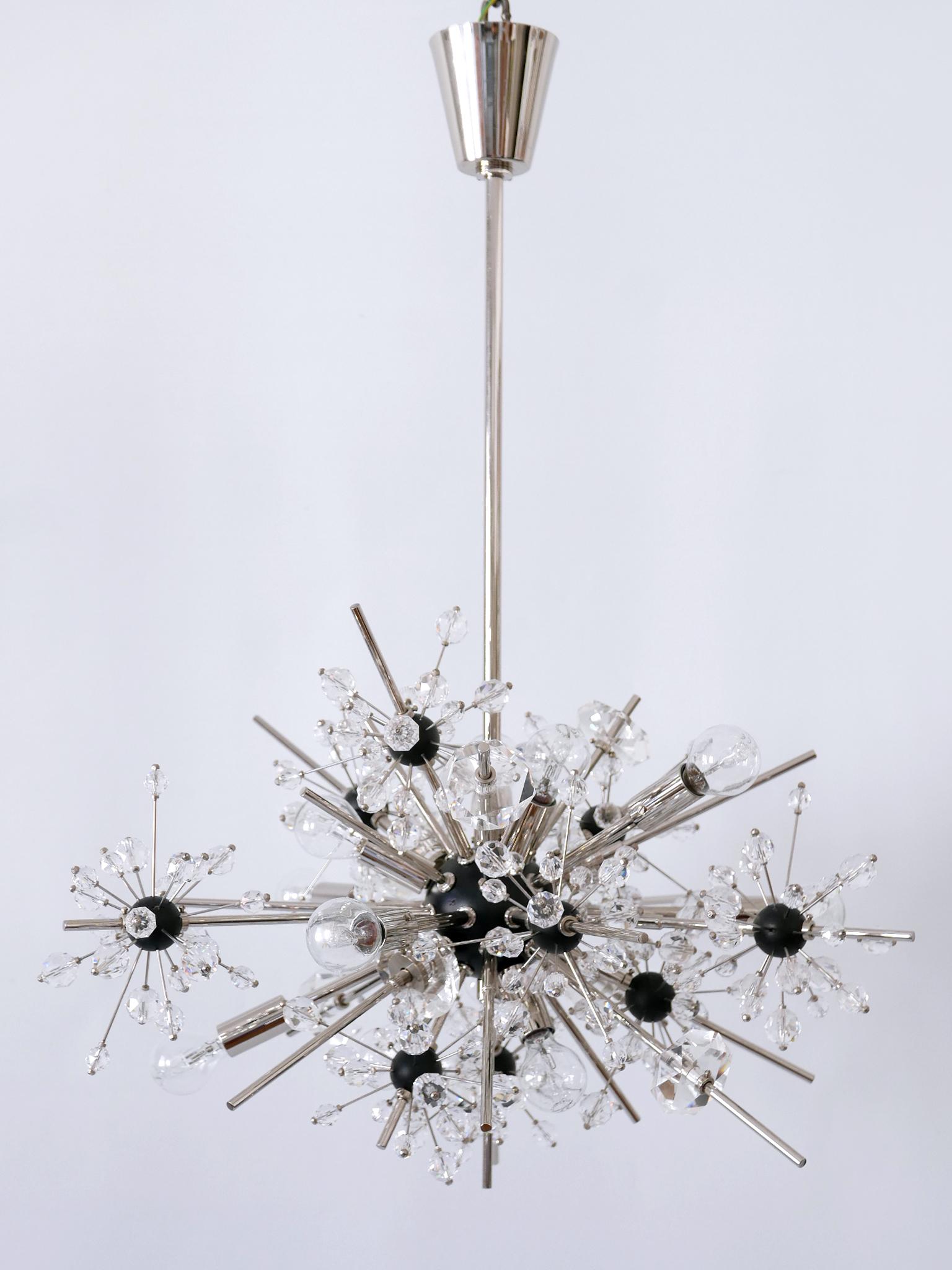 Blackened Metropolitan Opera Foyer Chandelier by Hans Harald Rath for J. & L. Lobmeyr
