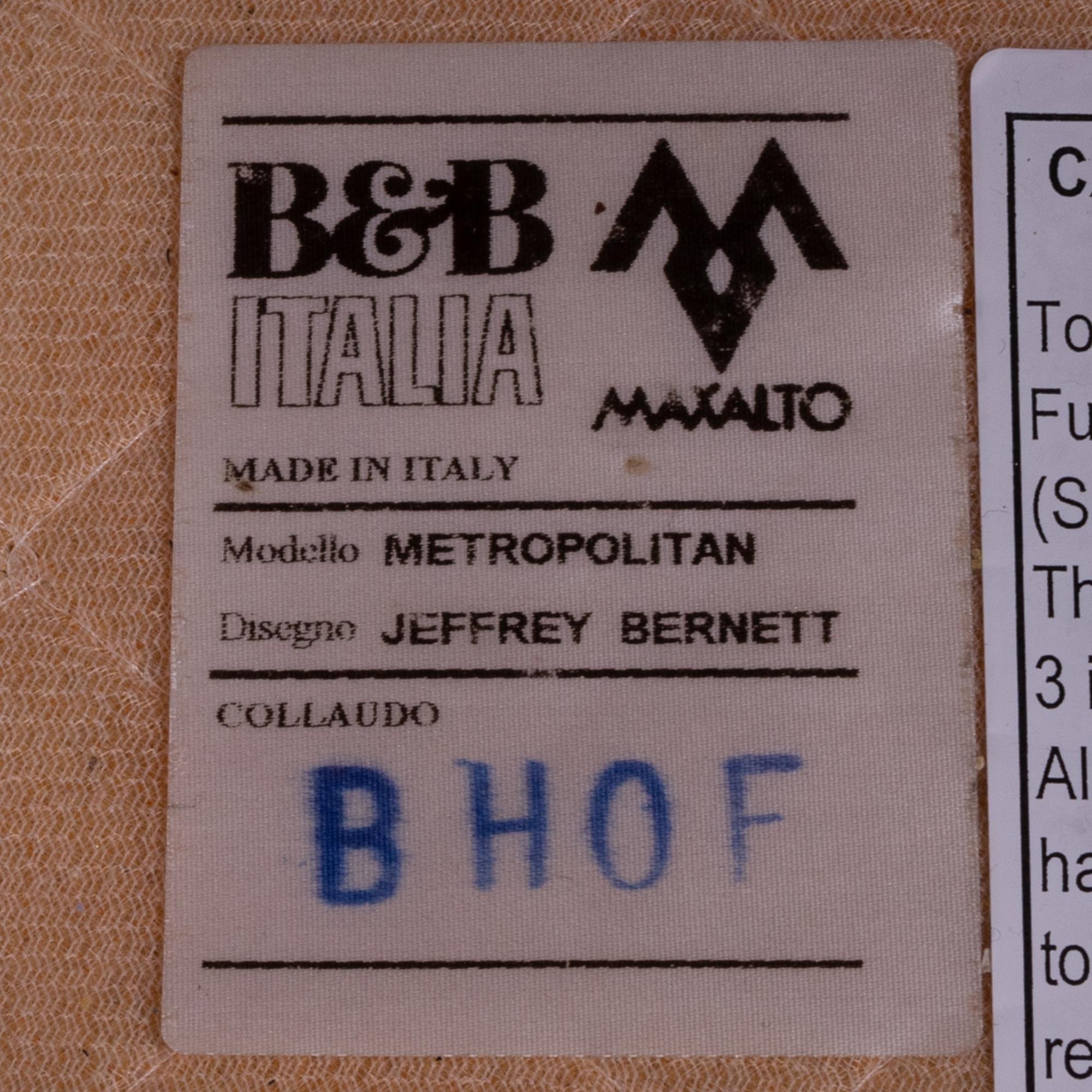 Metropolitan Orange Velvet Armchair by Jeffrey Bernett for B&B Italia 6