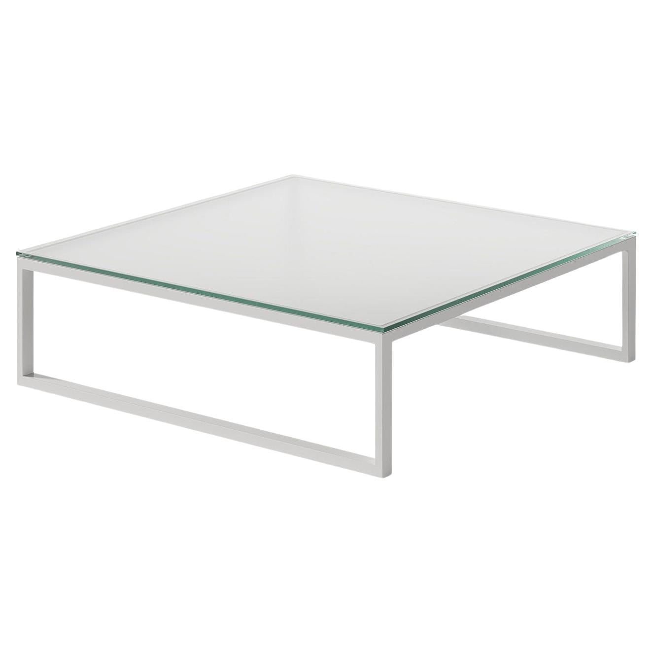 Metropolitan Square White Coffee Table by Carlo Colombo #1 For Sale