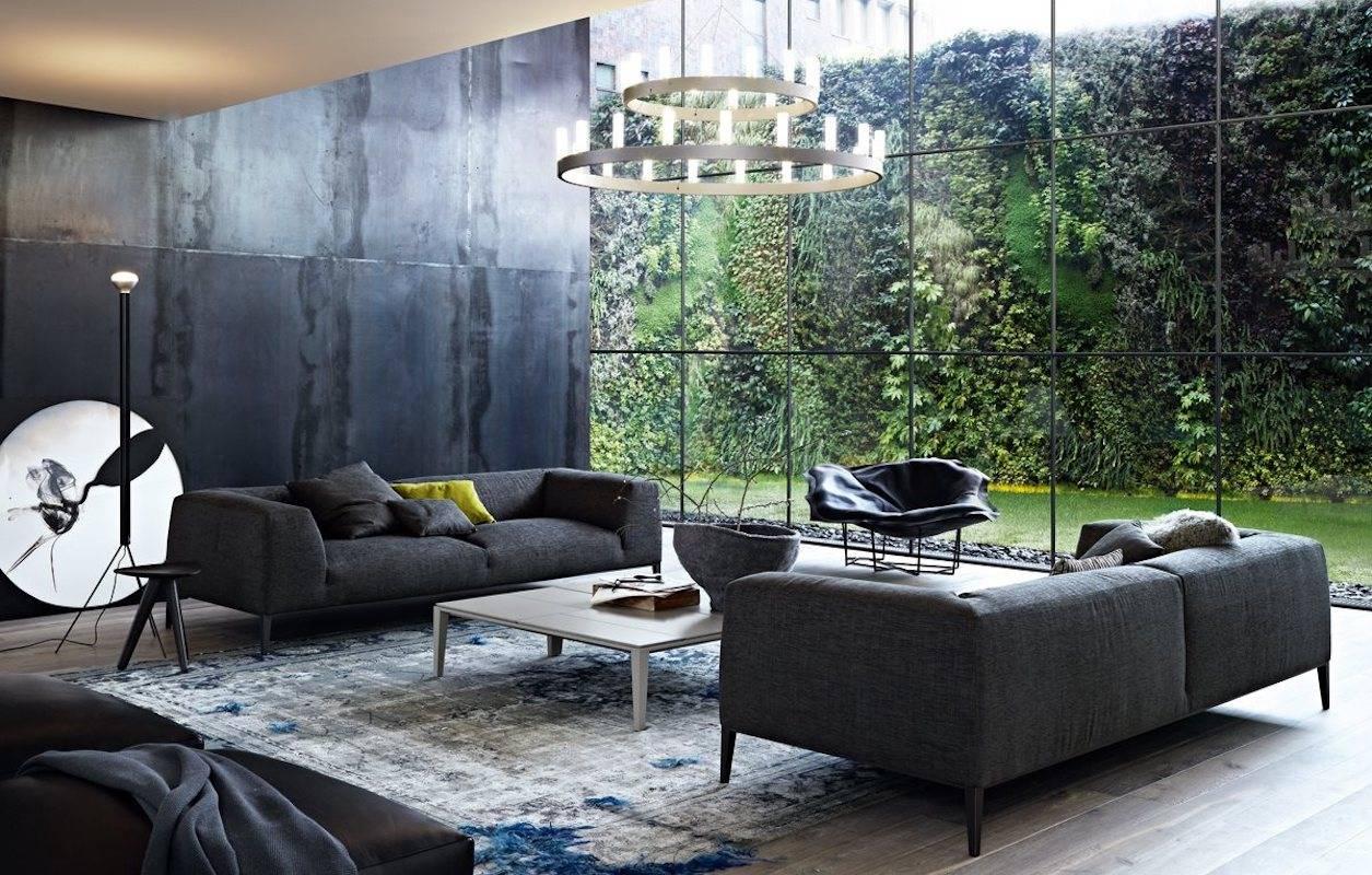 Modern Metropolitan Straight Sofa, Jean-Marie Massaud in Three Sizes in Fabric/Leather For Sale