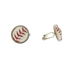 Met's Baseball-Manschettenknöpfe aus Sterlingsilber