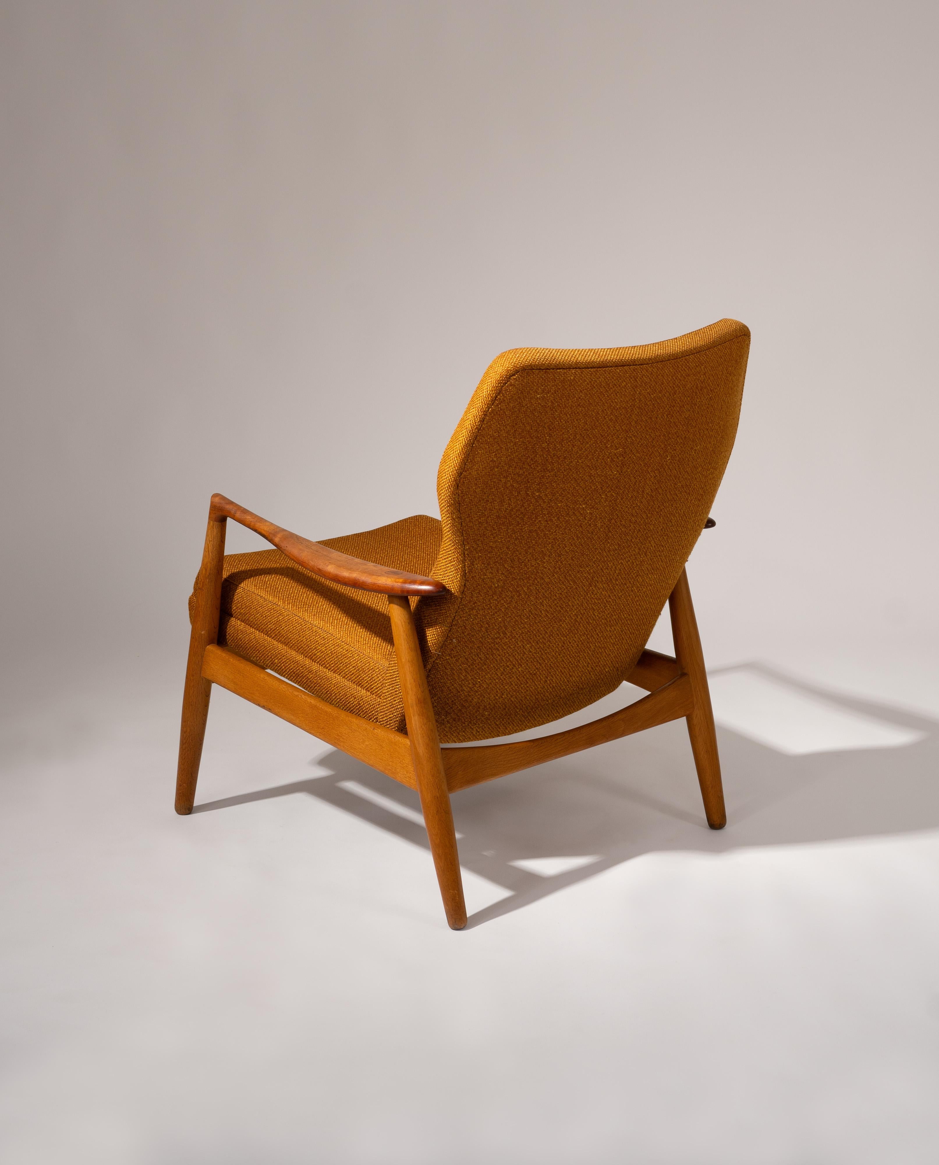 Mette Armchair by Arnold Madsen & Henry Schubell for Bovenkamp Denmark 1960s en Bueno estado para la venta en Kampen, NL
