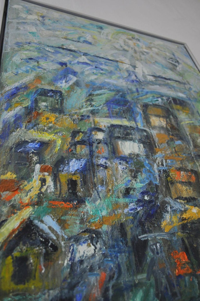 Mette Birckner Contemporary Danish painting "City by the Ocean I