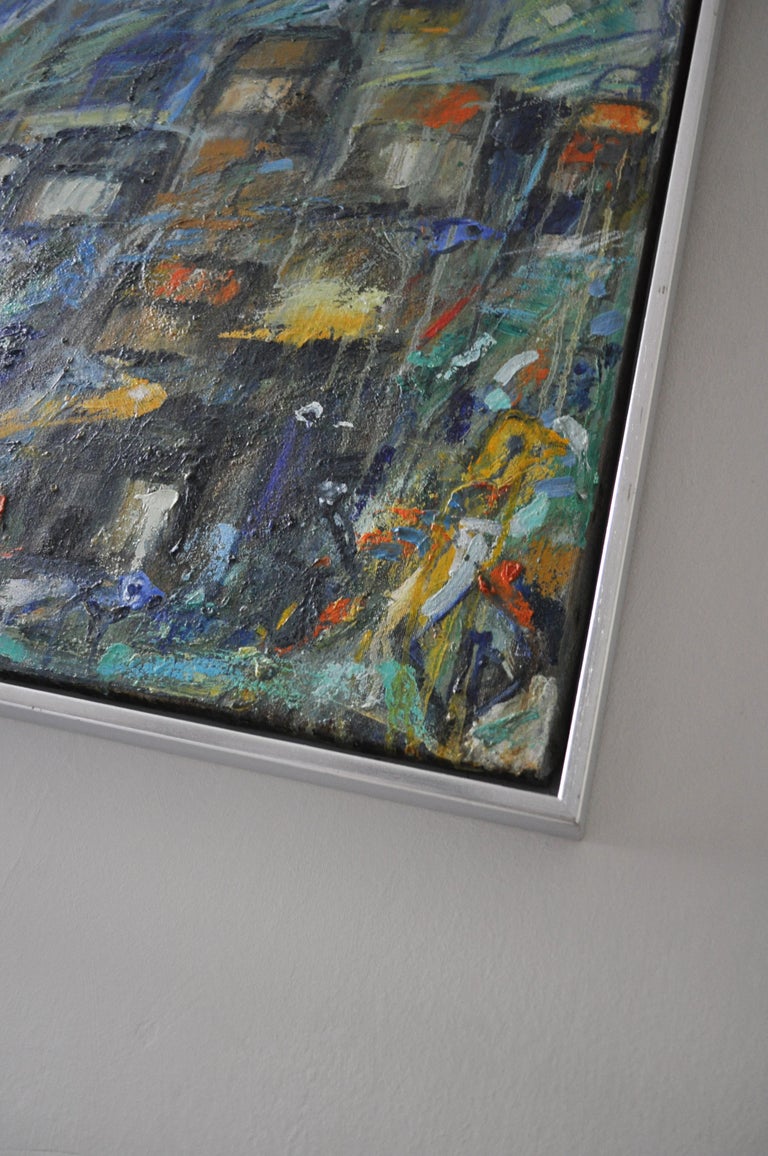 Mette Birckner Contemporary Danish painting "City by the Ocean I