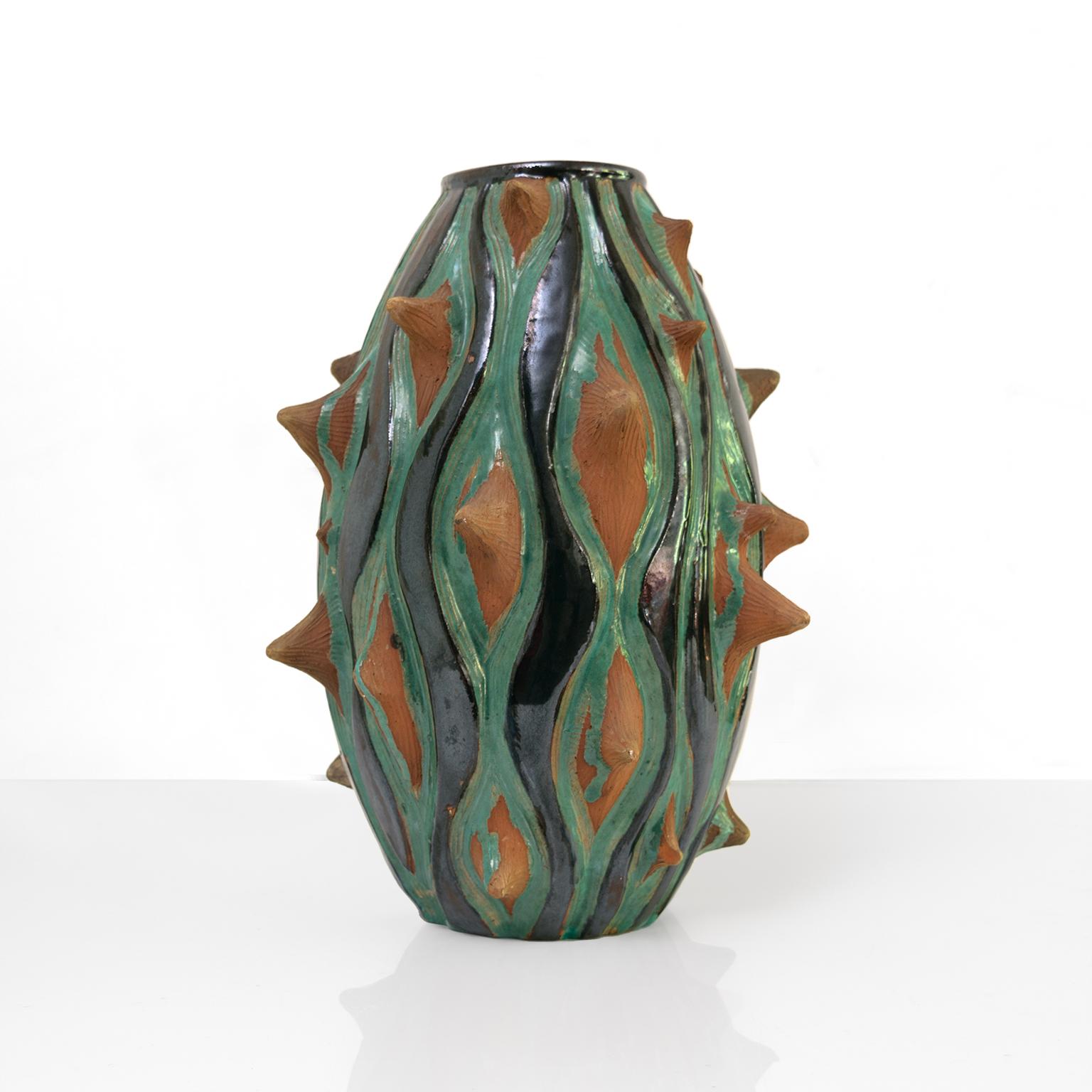 Mette Doller Studio „Surrealistische“ Vase, Dänemark 1947 (Moderne der Mitte des Jahrhunderts) im Angebot