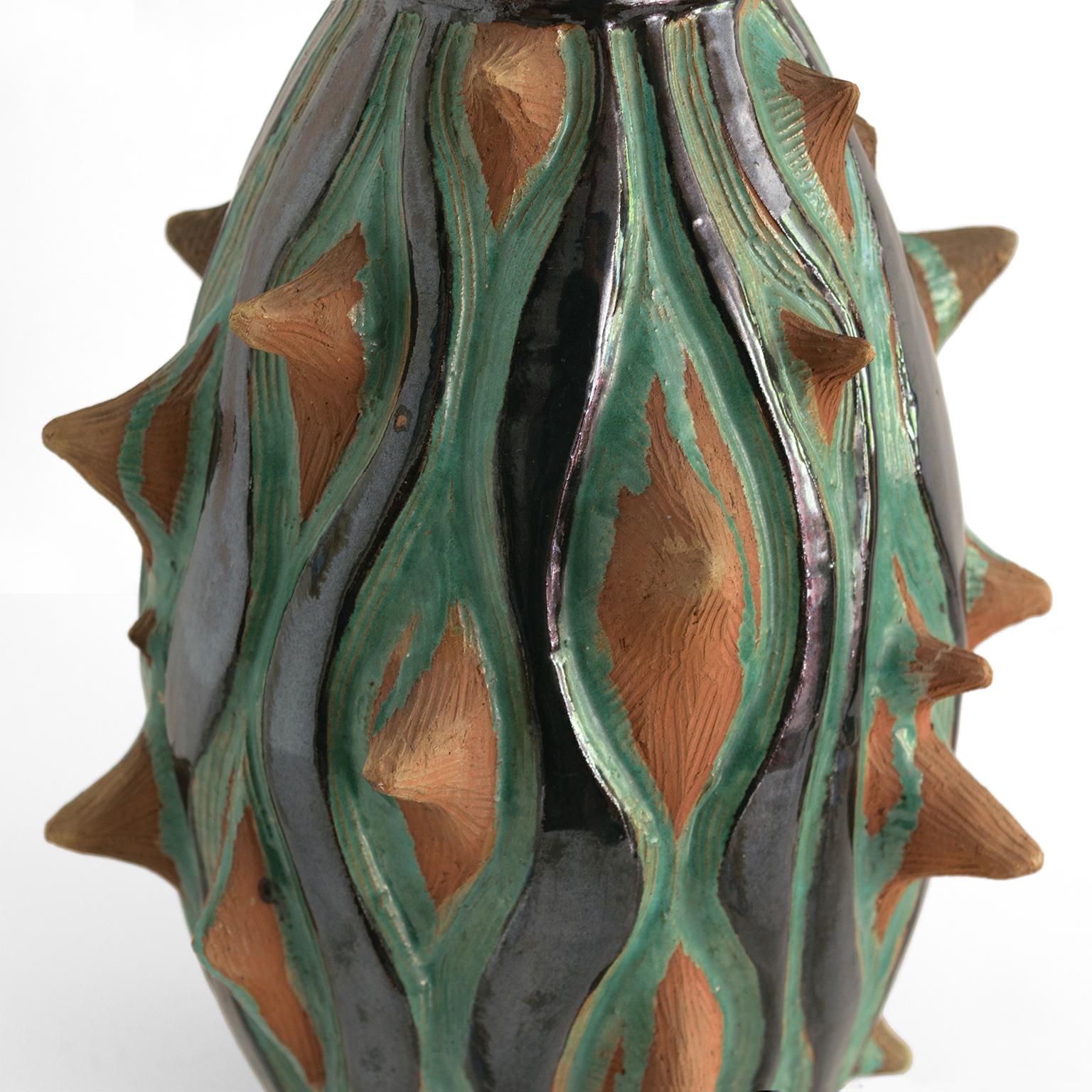 Mette Doller Studio „Surrealistische“ Vase, Dänemark 1947 im Zustand „Gut“ im Angebot in New York, NY