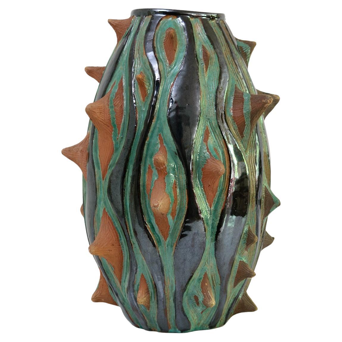 Mette Doller Studio „Surrealistische“ Vase, Dänemark 1947 im Angebot