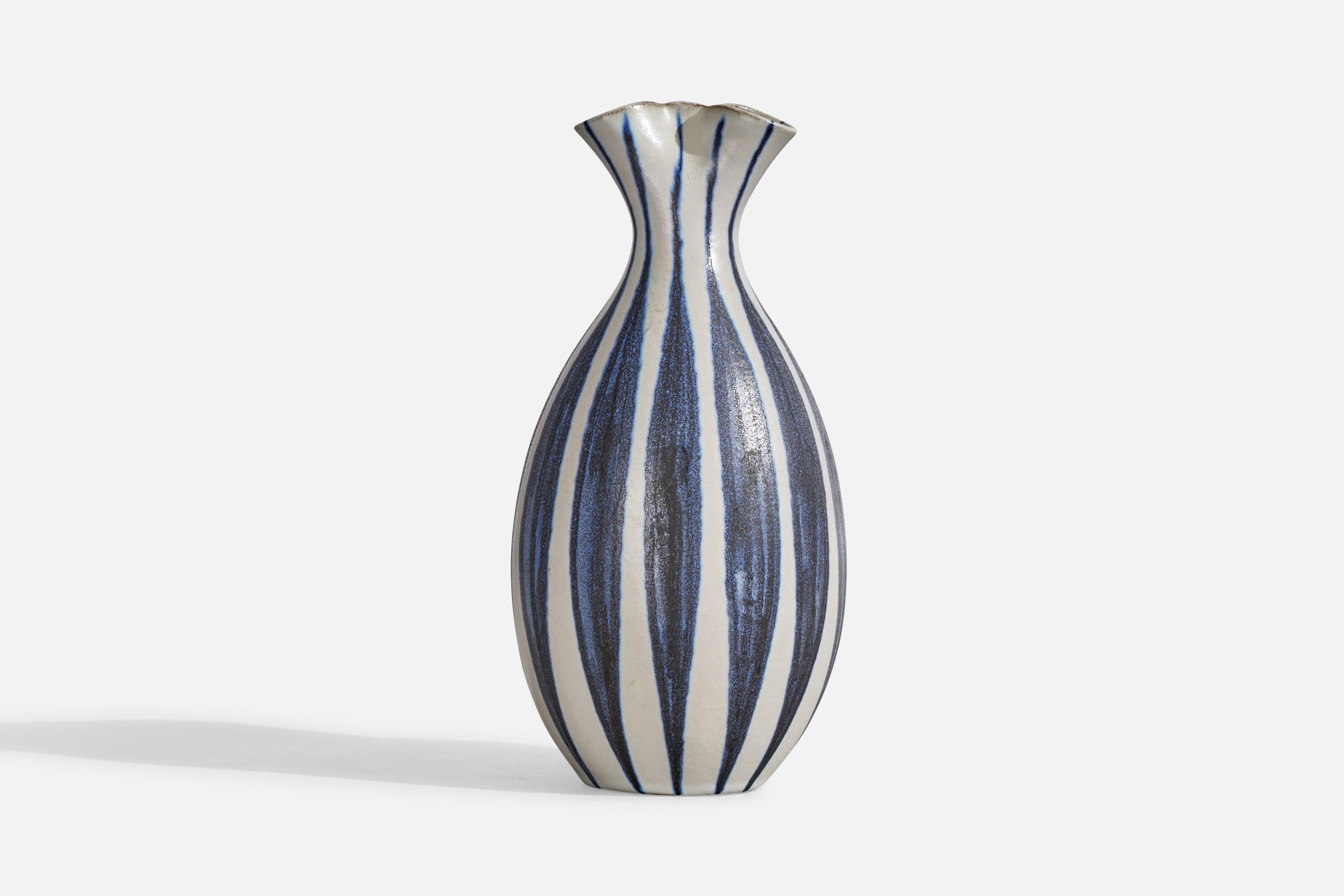 Mette Doller, Jarrón, Gres, Suecia, Años 50 en Bueno estado para la venta en High Point, NC