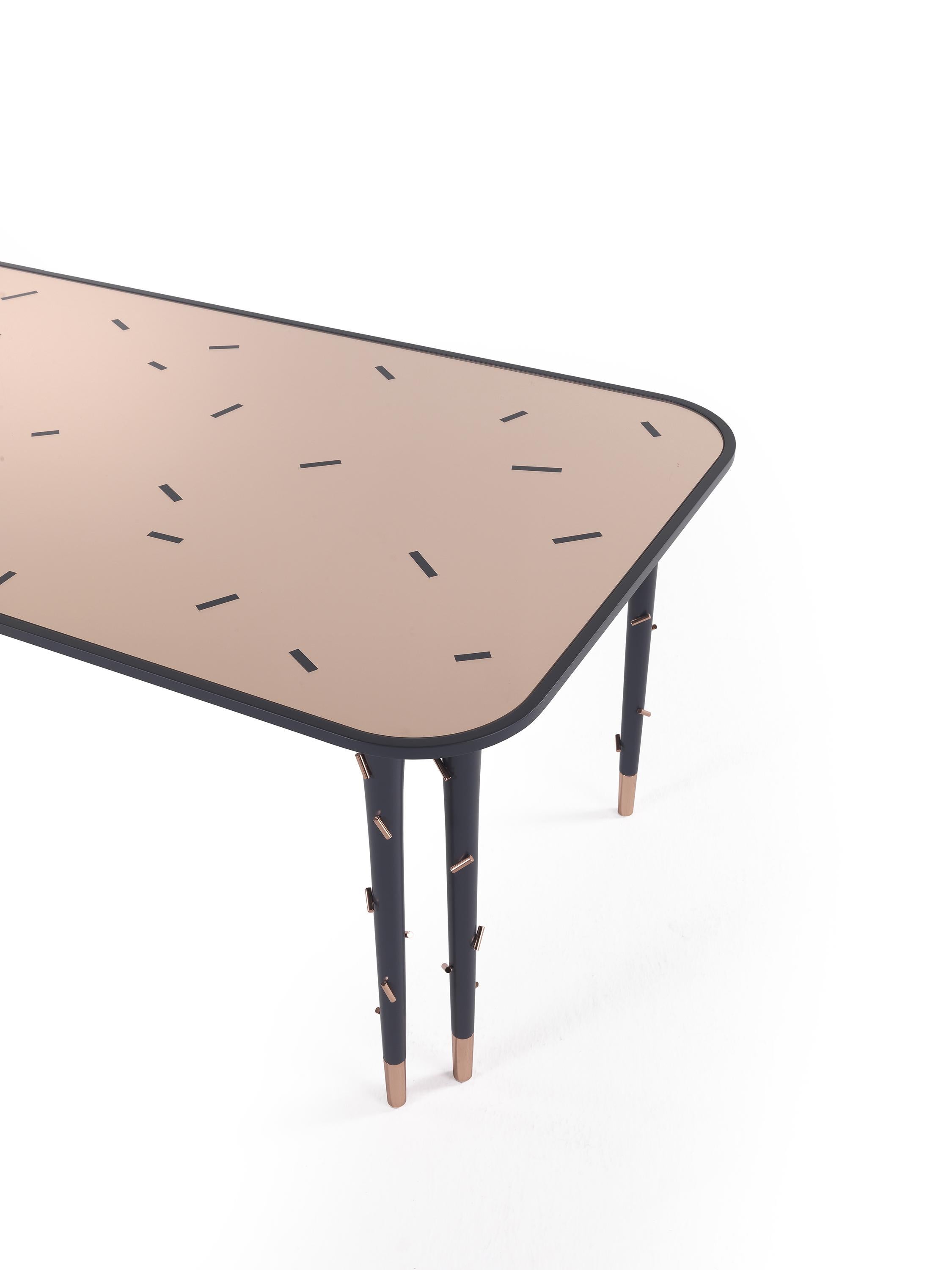 Italian Mettic Dining Table by Matteo Cibic For Sale