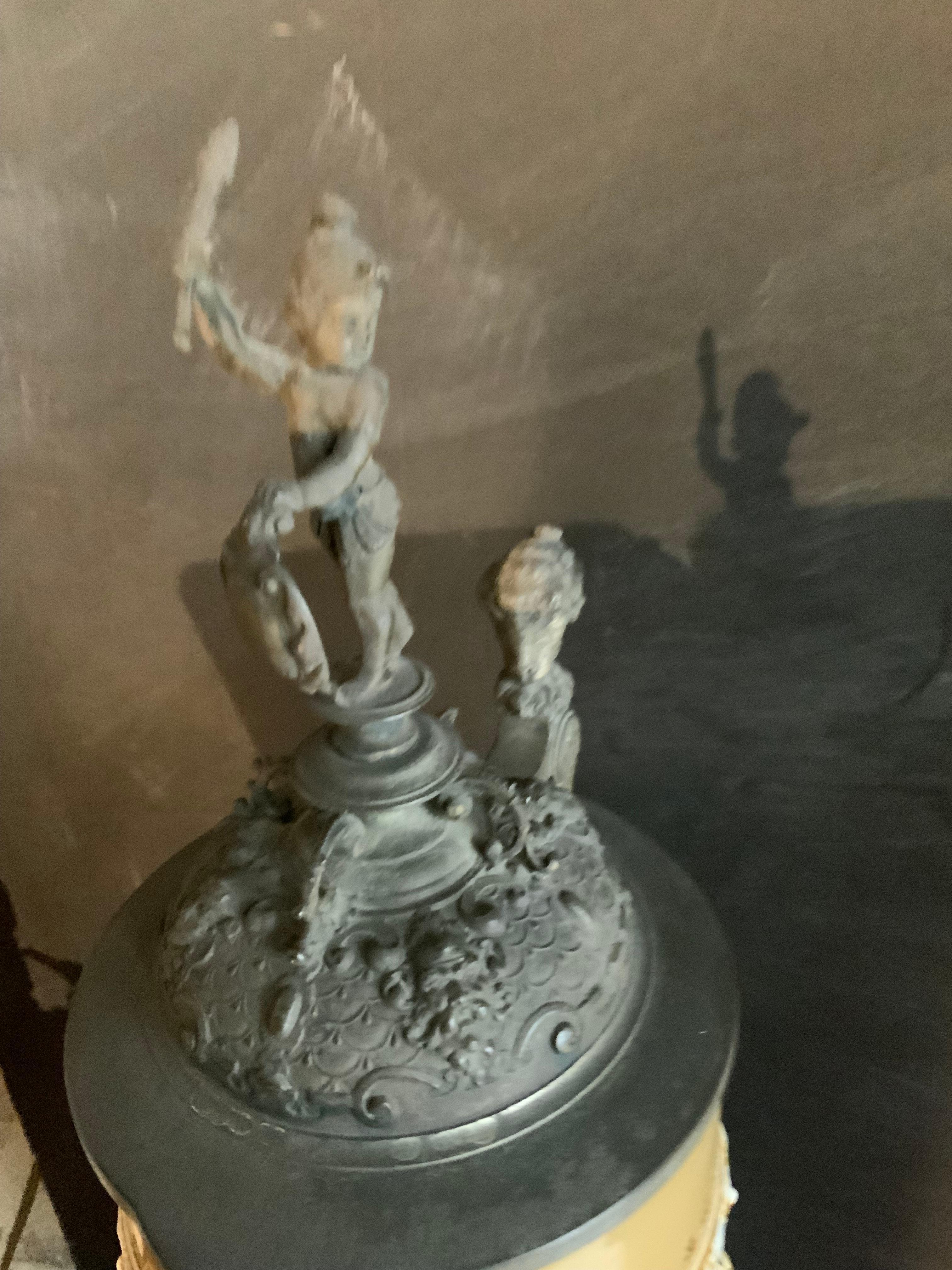 Recipiente para beber Mettlach Poklal s. XIX Tankard en Excelente estado para la venta en Houston, TX
