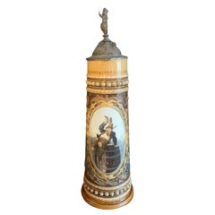 Mettlach Poklal drinking vessel 19 th c. Tankard