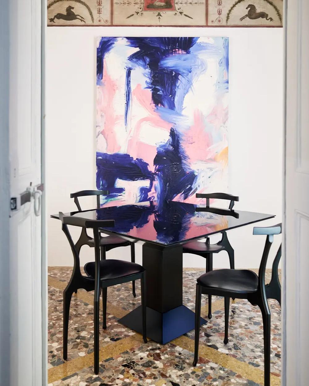 XXIe siècle et contemporain Mettsass Table in Black by Ettore Sottsass Jr. for BD Barcelona en vente