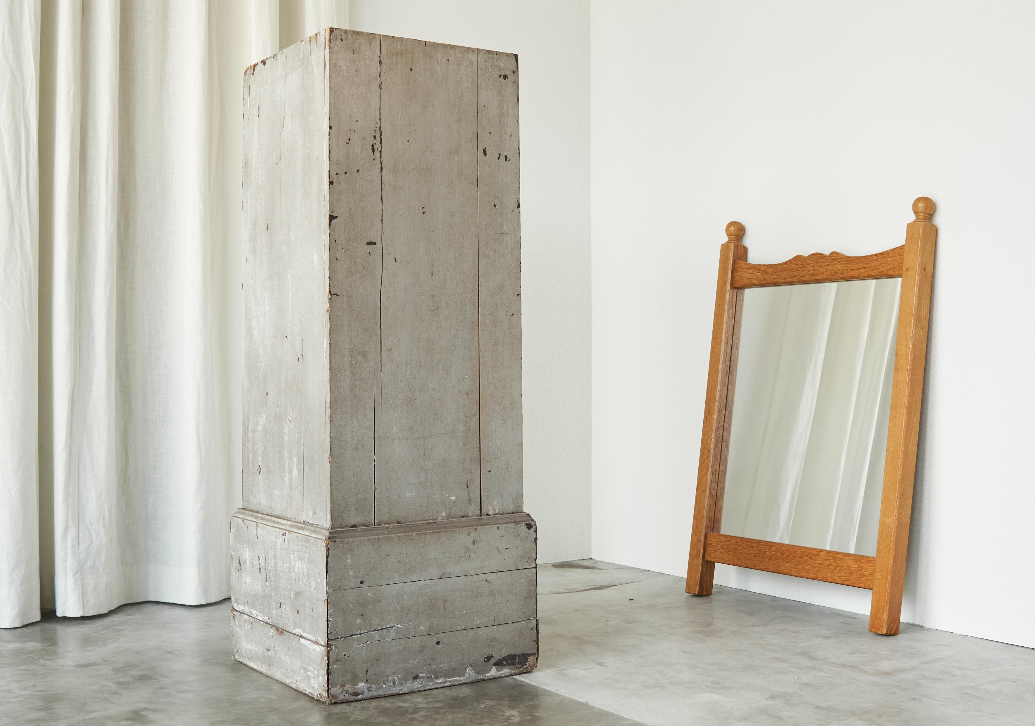 Espejo de pared Meubelfabriek Oisterwijk de roble macizo Años 70 siglo XX en venta