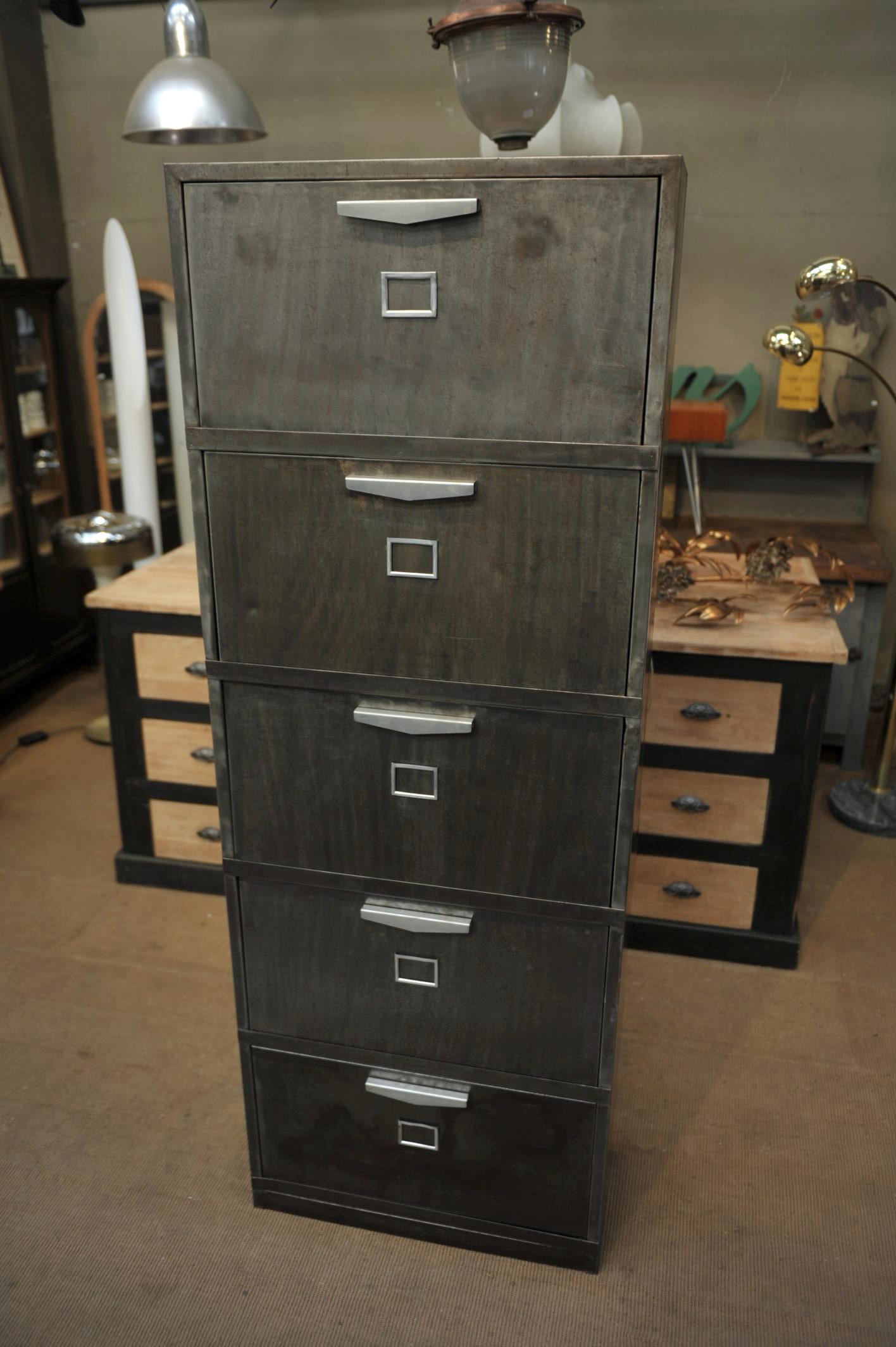 Francese Meuble à bascule 5 clapets 1960's in vendita