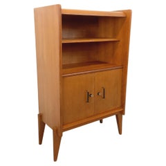 Meuble bibliothèque de rangement vintage René Gabriel style scandinave en bois
