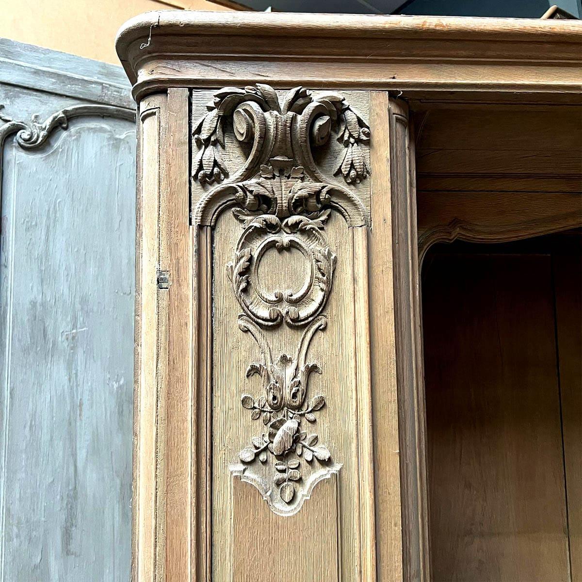 Oak bookcase in the Jansen style in vendita 2