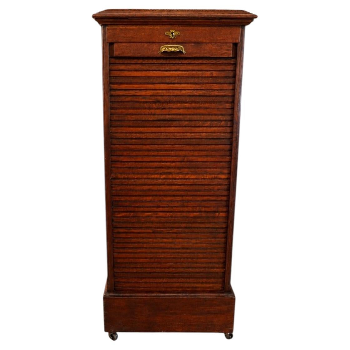 Meuble de bureau à volet roulant For Sale