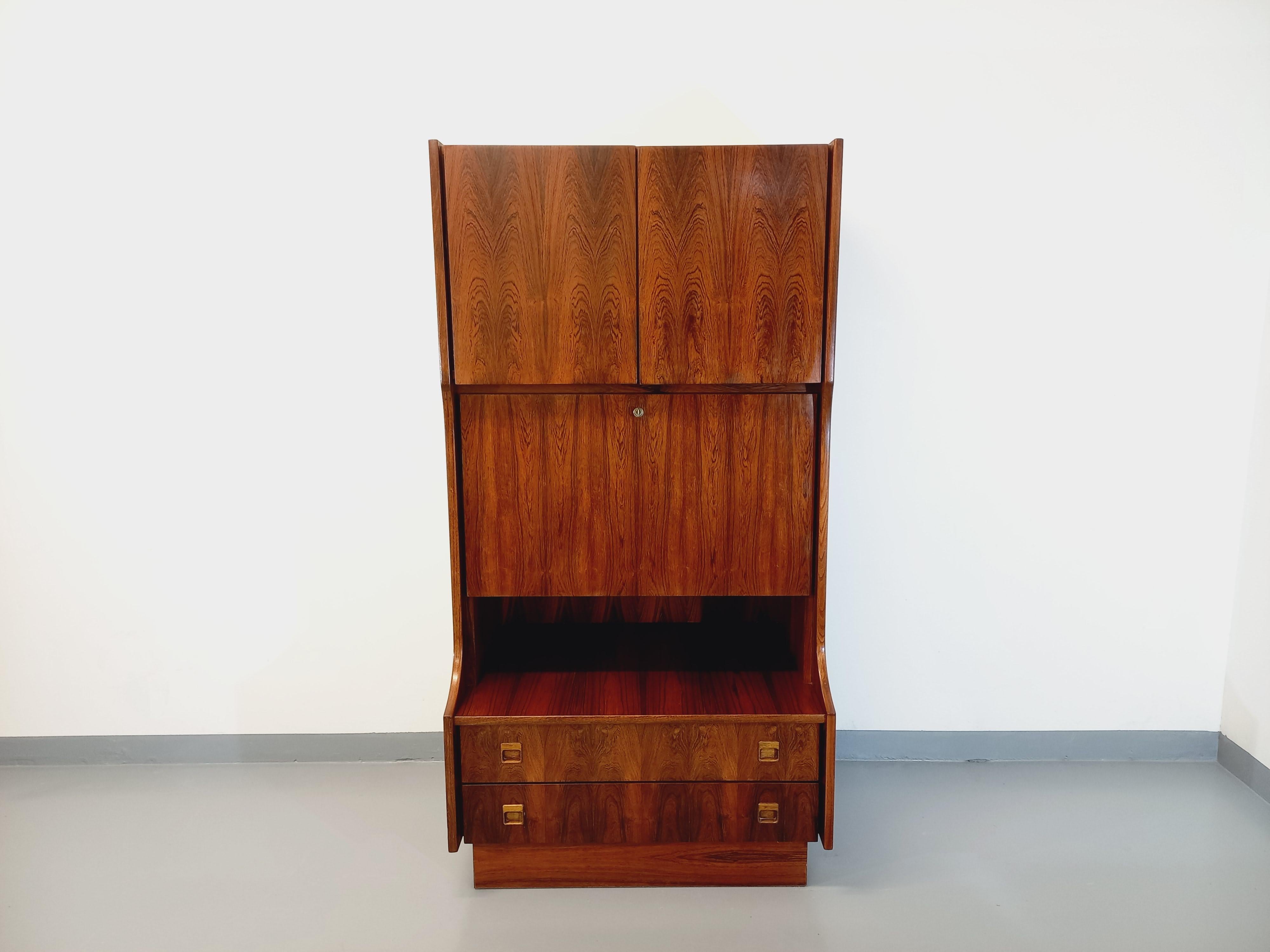 Meuble de rangement haut vintage en palissandre années 60 in vendita 2