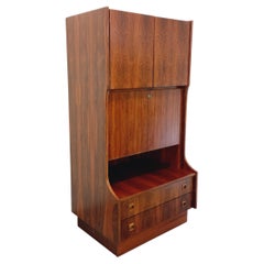 Meuble de rangement haut vintage en palissandre années 60