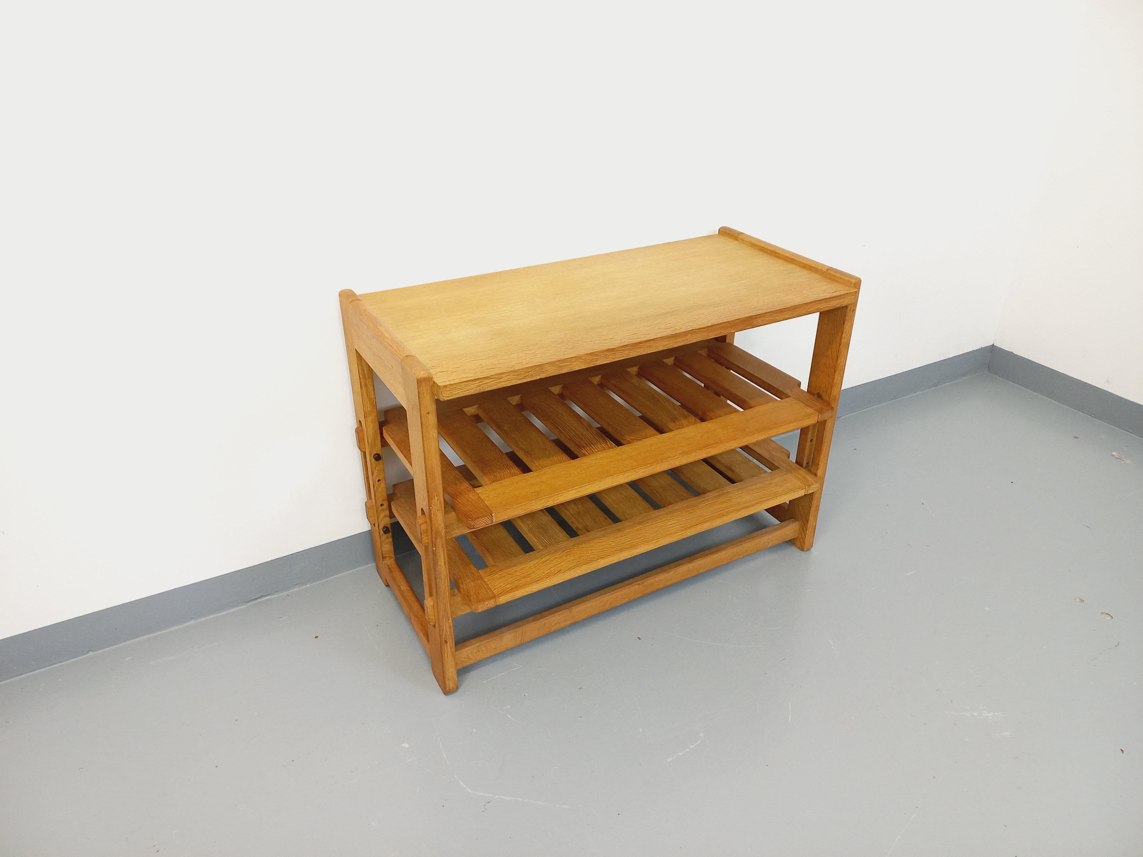 Mueble de jardín abierto vintage Guillerme et Chambron en madera maciza en venta 5