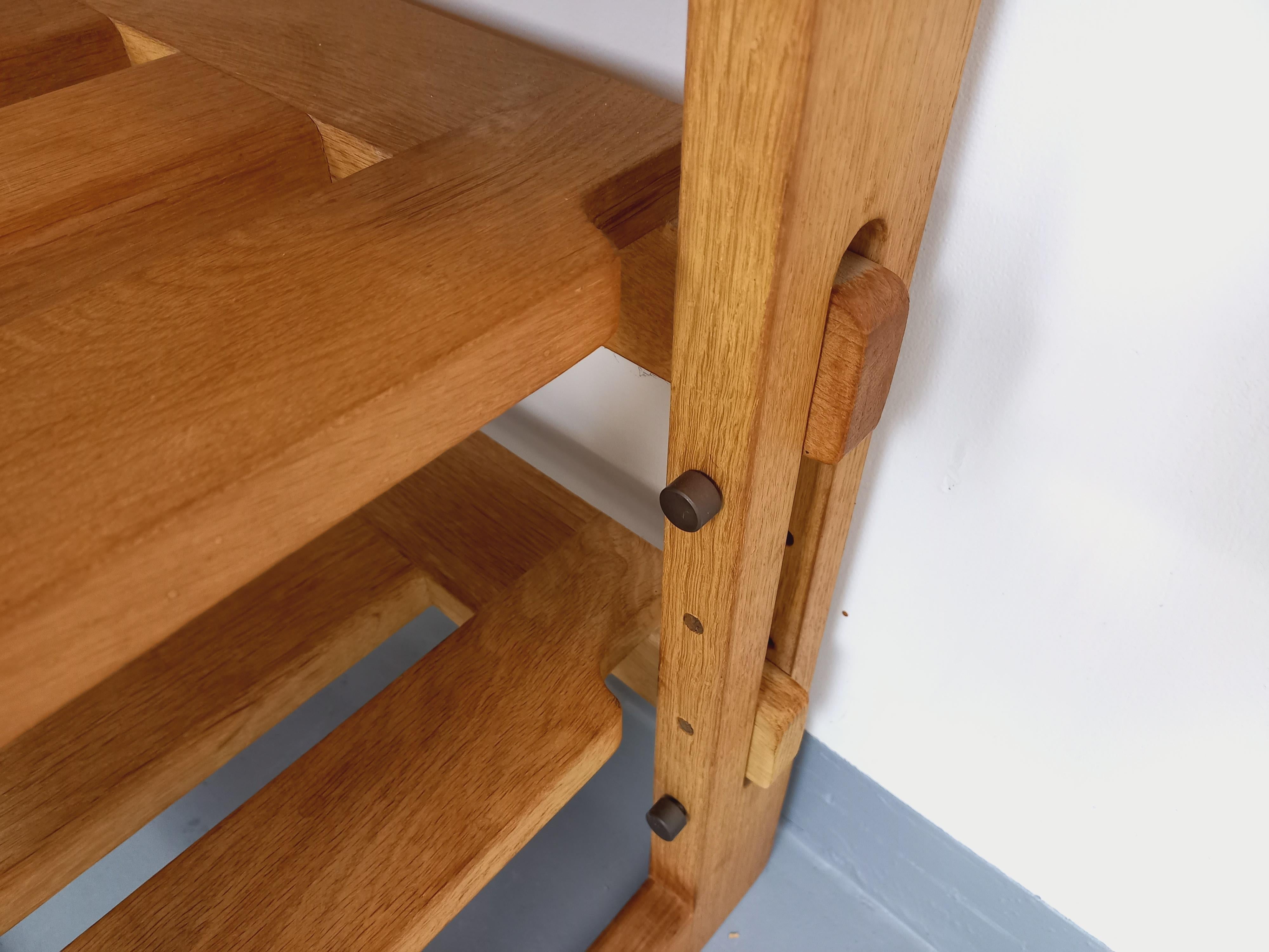 Mueble de jardín abierto vintage Guillerme et Chambron en madera maciza en venta 9