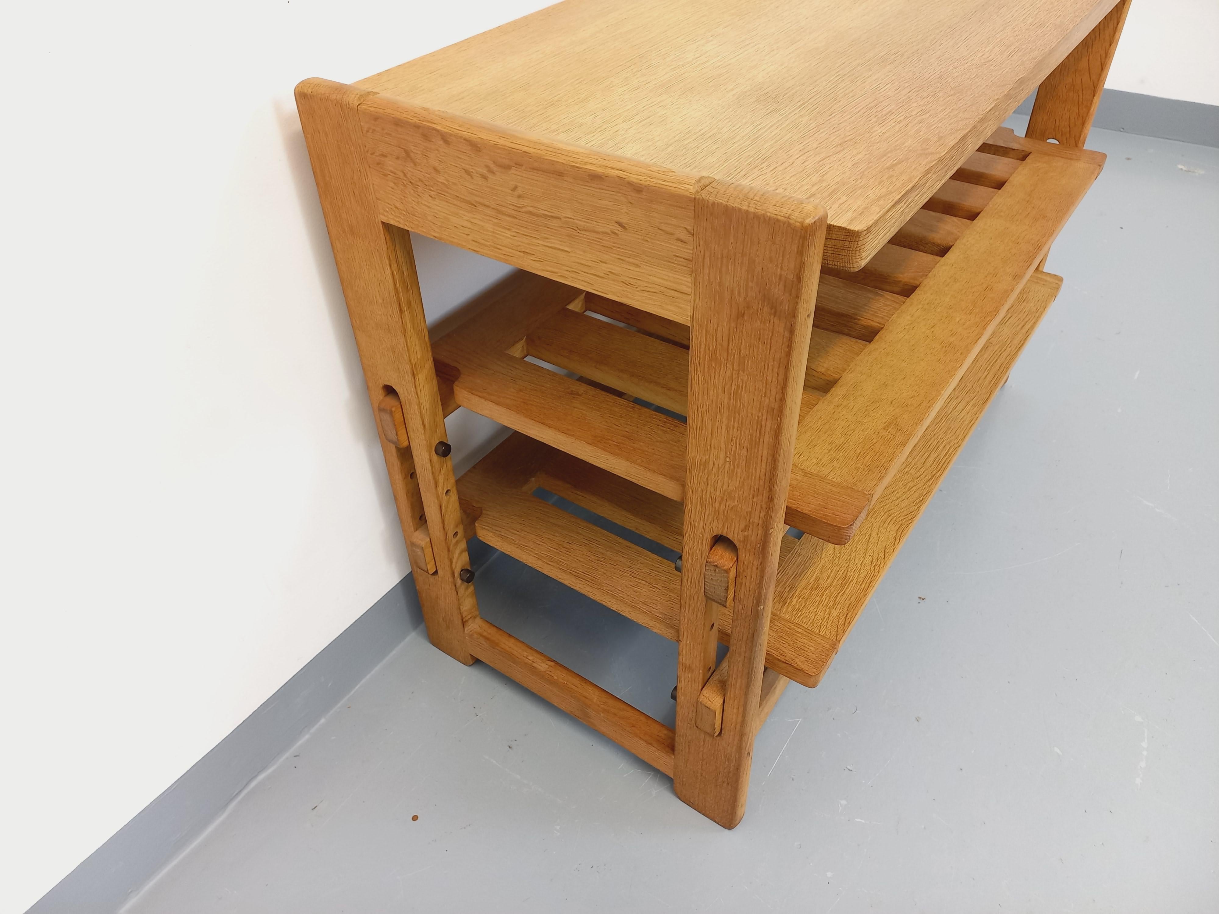 Mueble de jardín abierto vintage Guillerme et Chambron en madera maciza en Bastante bueno estado para la venta en BESANÇON, FR