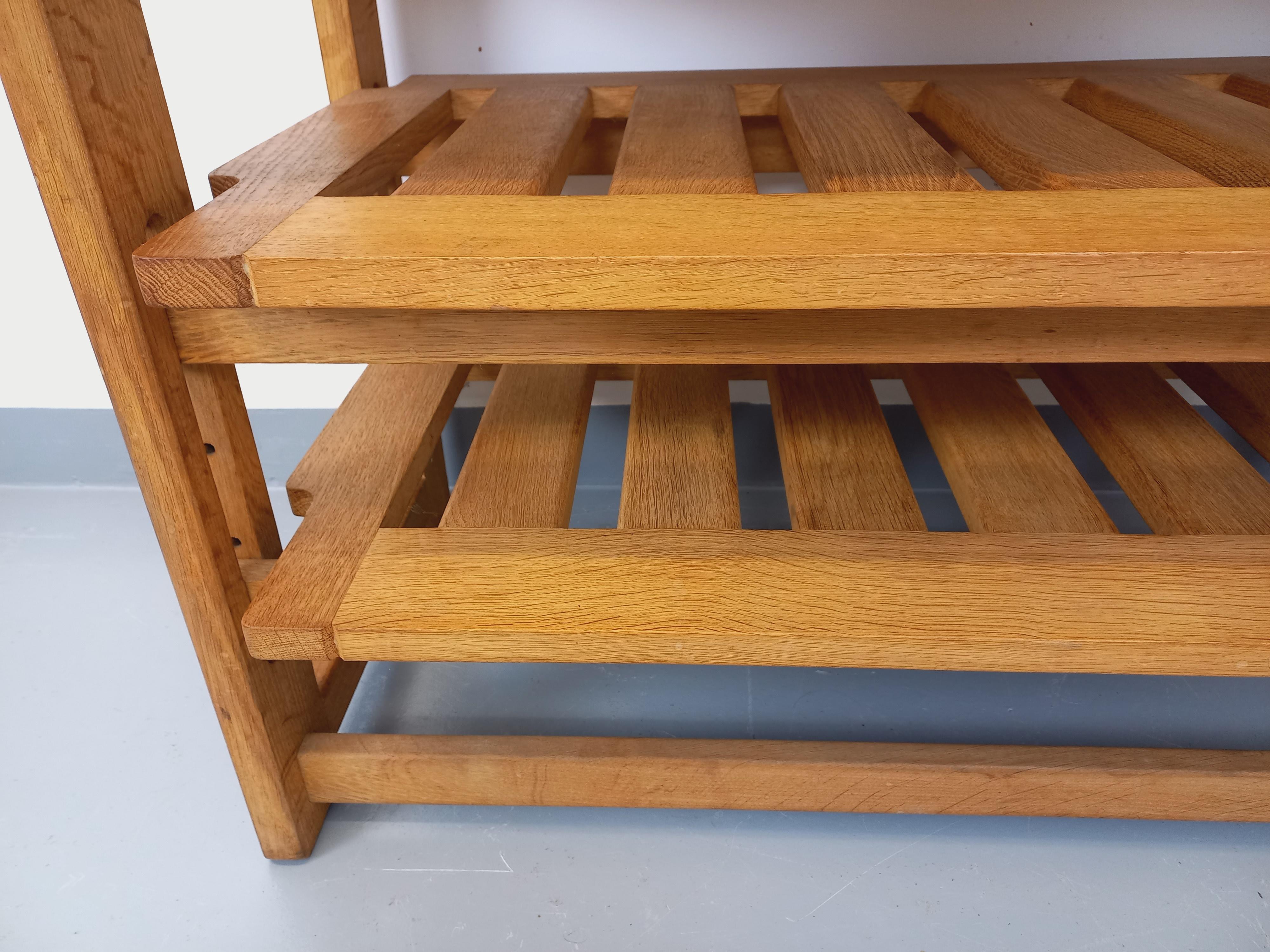 Mueble de jardín abierto vintage Guillerme et Chambron en madera maciza en venta 2