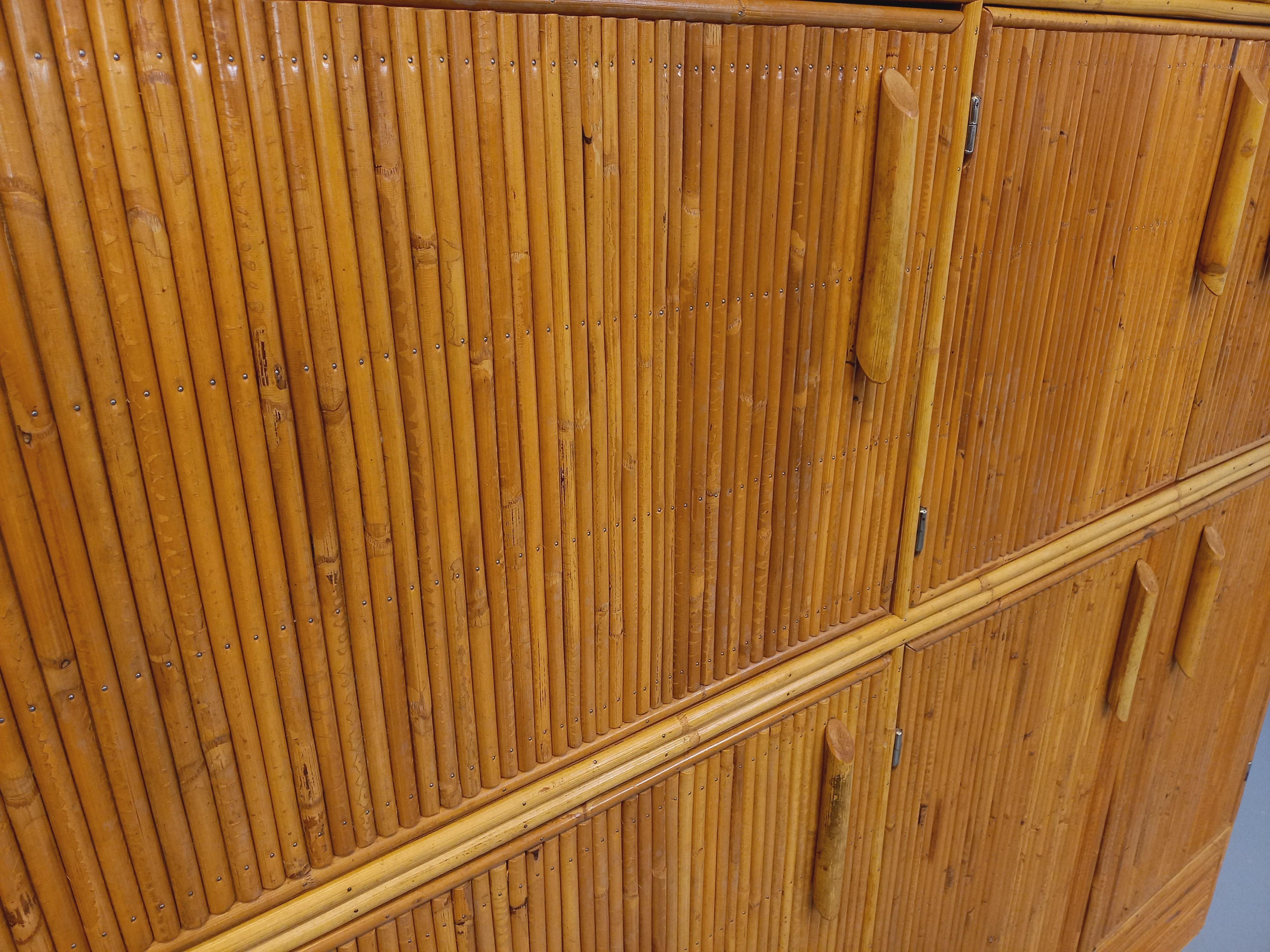 Mueble de jardín vintage de roble y madera clara de los años 60 mediados del siglo XX en venta