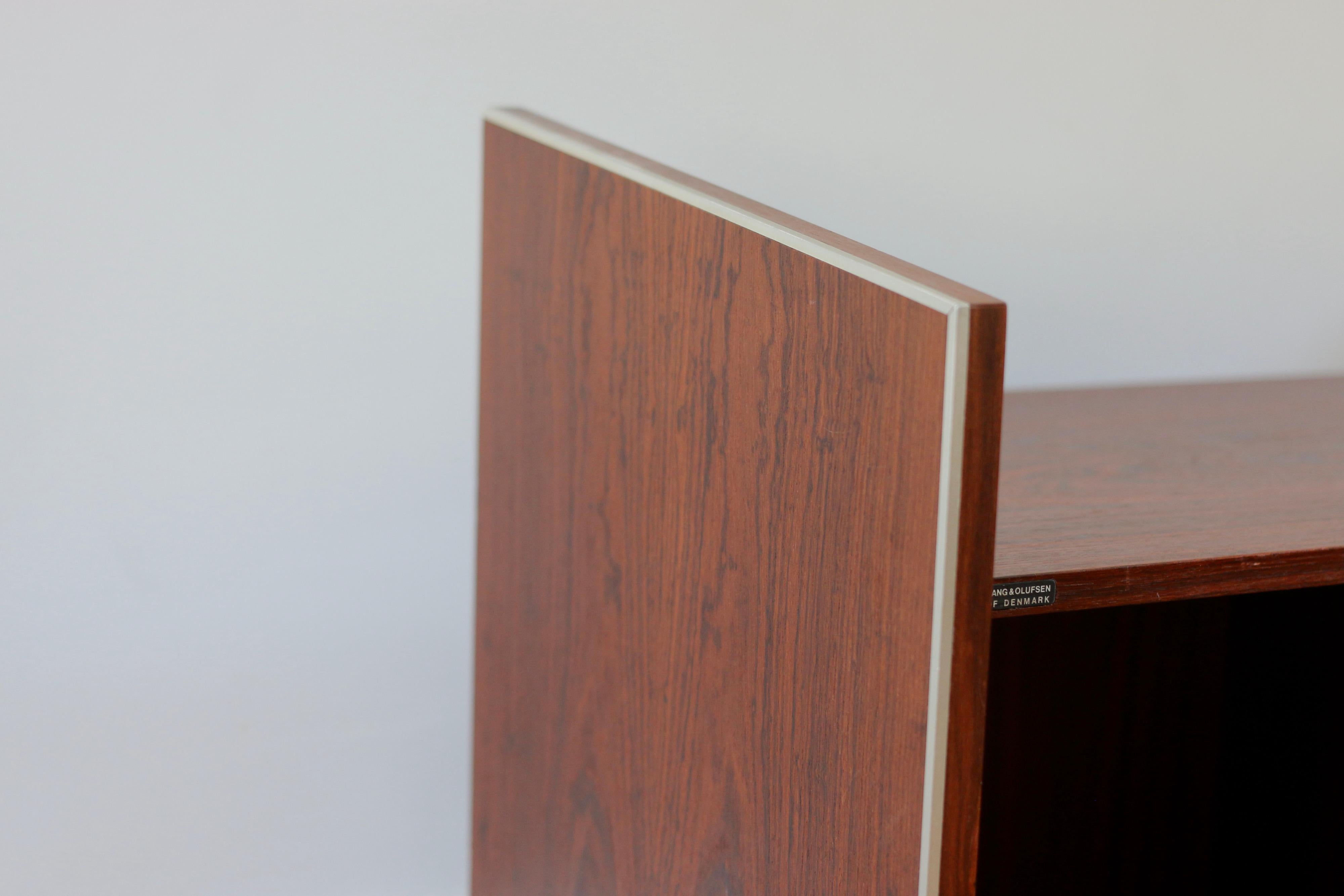 Danois Meuble hifi scandinave vintage Bang & Olufsen en palissandre 1970 en vente