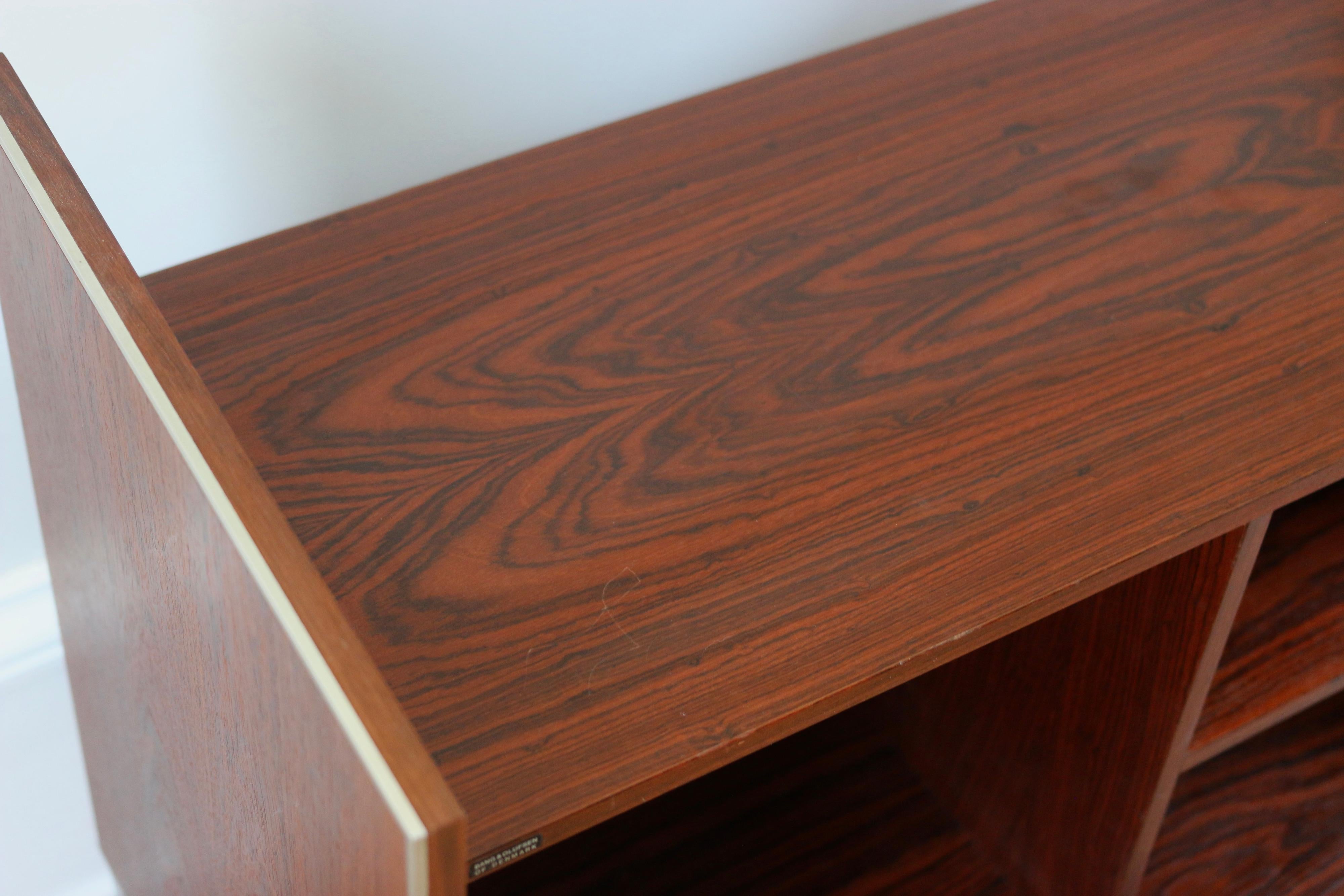 20ième siècle Meuble hifi scandinave vintage Bang & Olufsen en palissandre 1970 en vente