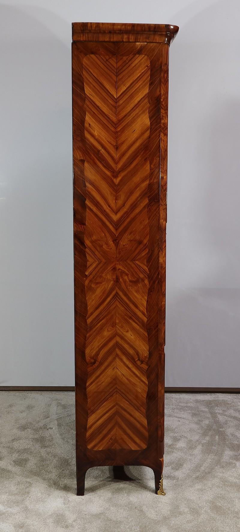 Secretary furniture in precious wood, stamped J. Popsel, Louis XV - 18th century For Sale 3