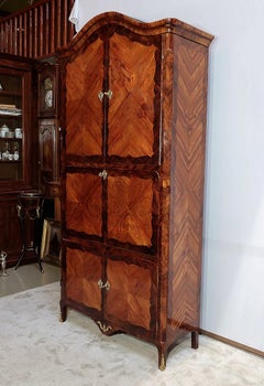 Meuble secrétaire en bois précieux, estampillé J. Popsel, Louis XV - 18e siècle