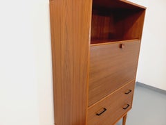 Meuble secrétaire vintage des années 50 60 en teck