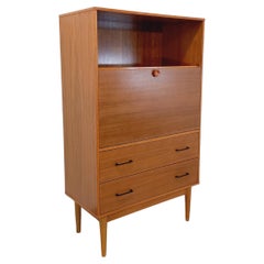 Vintage-Sekretärin aus den 50er und 60er Jahren aus Teakholz